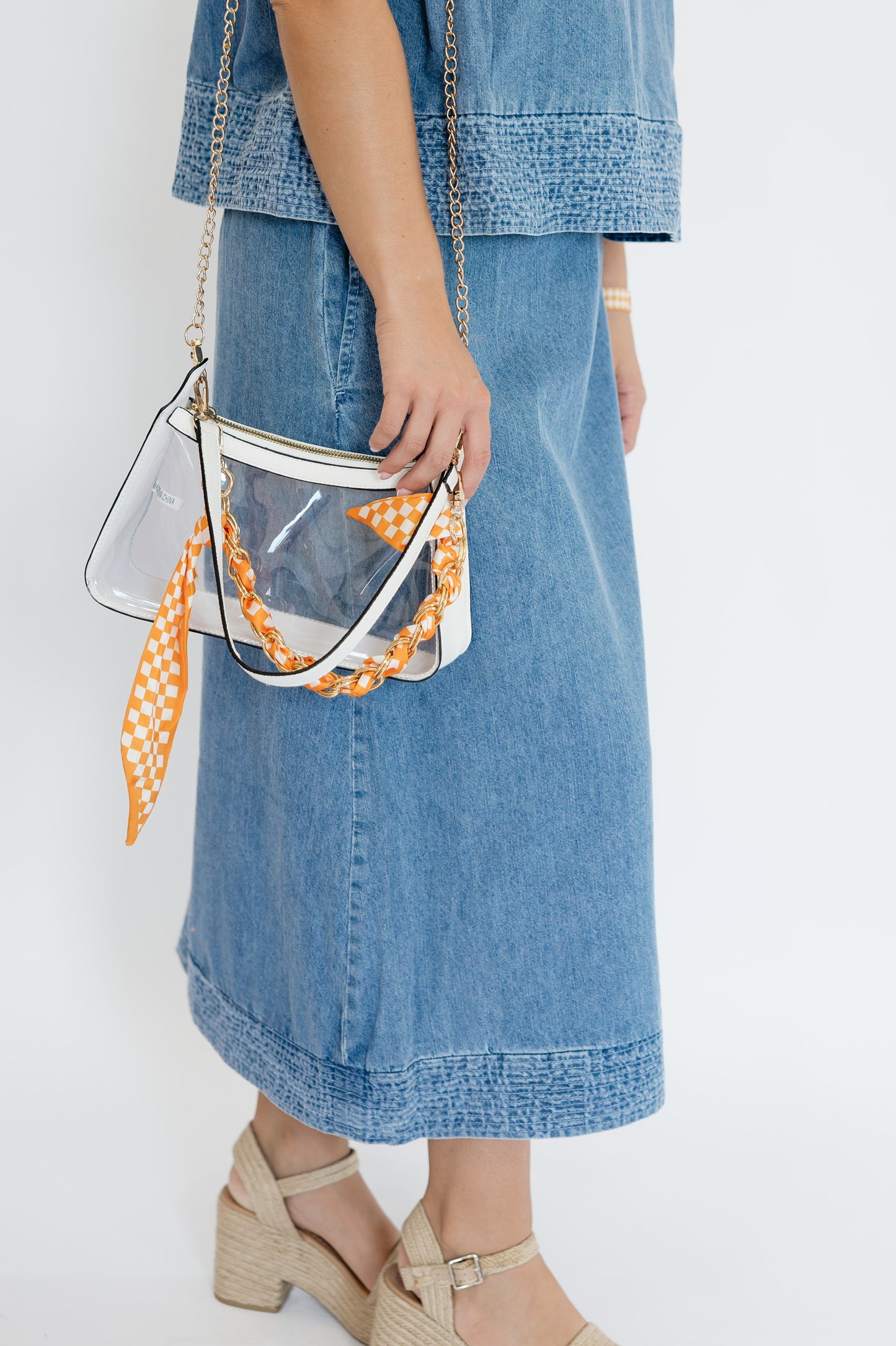 DIXIE DENIM MIDI SKIRT