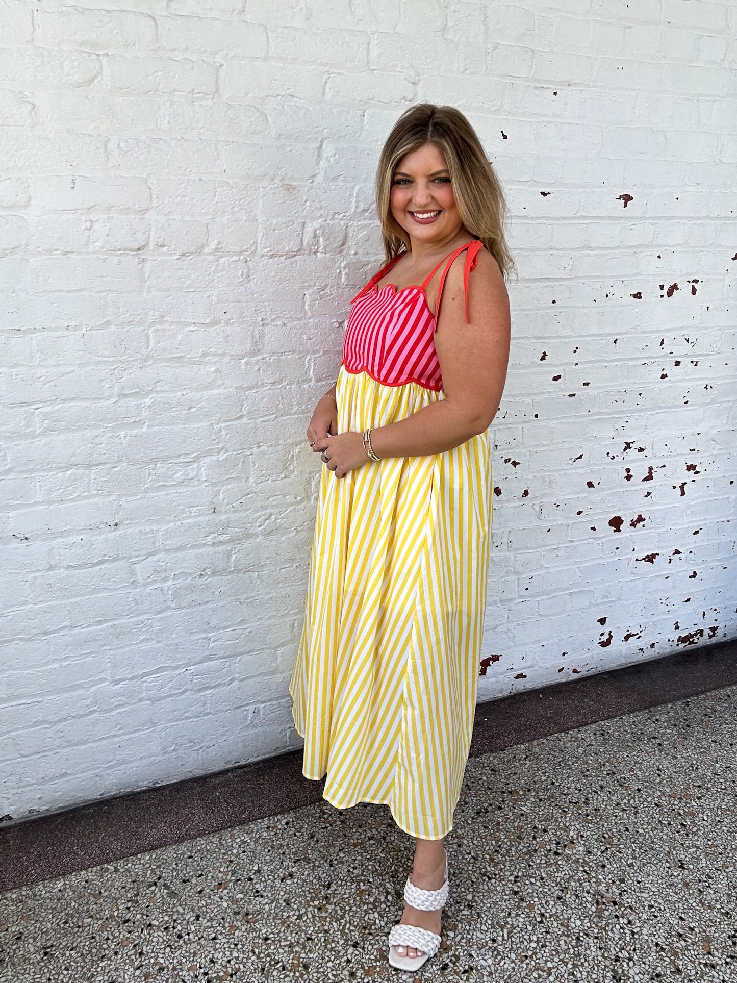 COLOR ME HAPPY MIDI DRESS