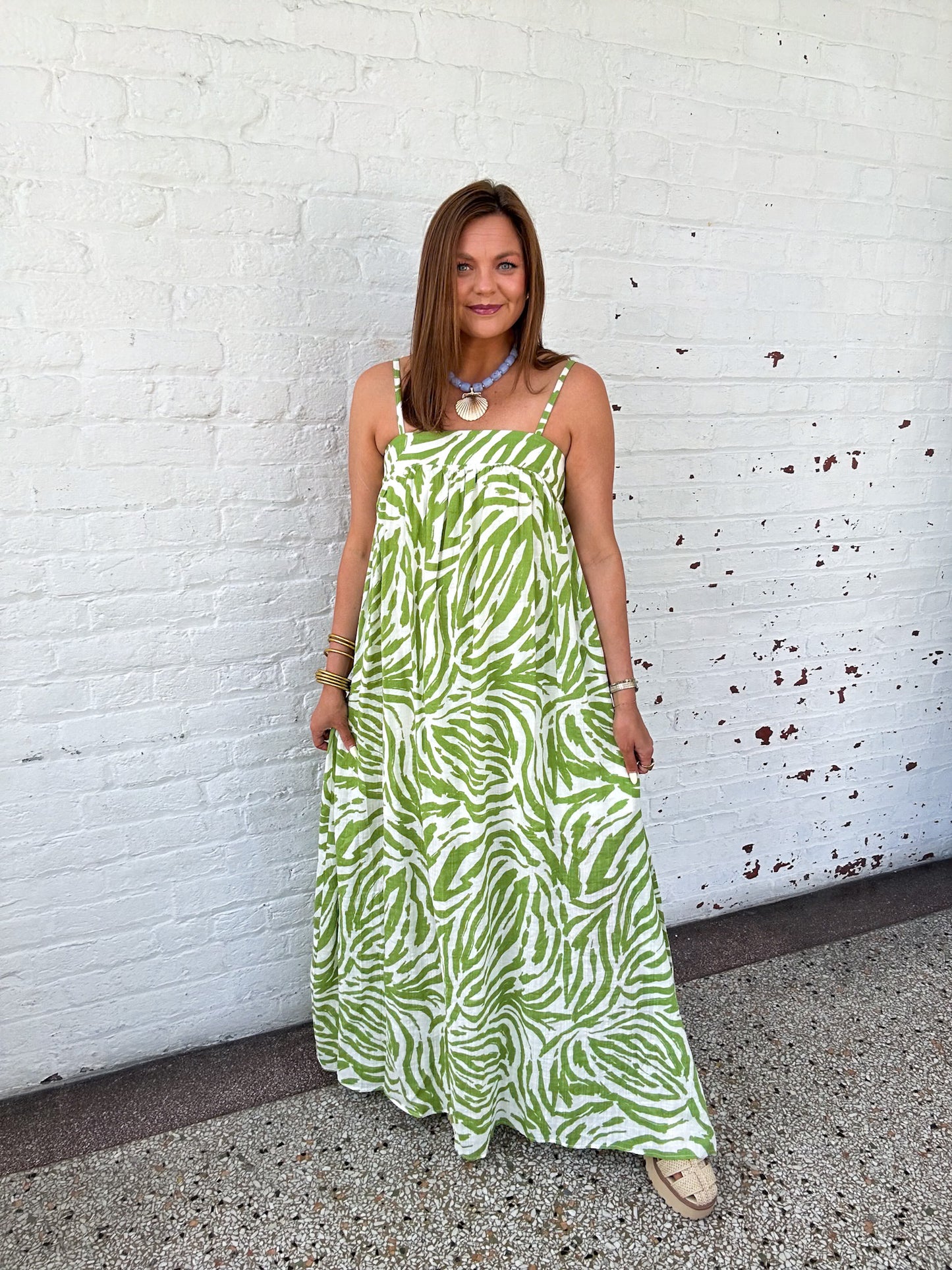 IN THE KEYS MAXI DRESS - GREEN