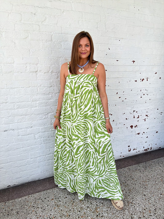 IN THE KEYS MAXI DRESS - GREEN
