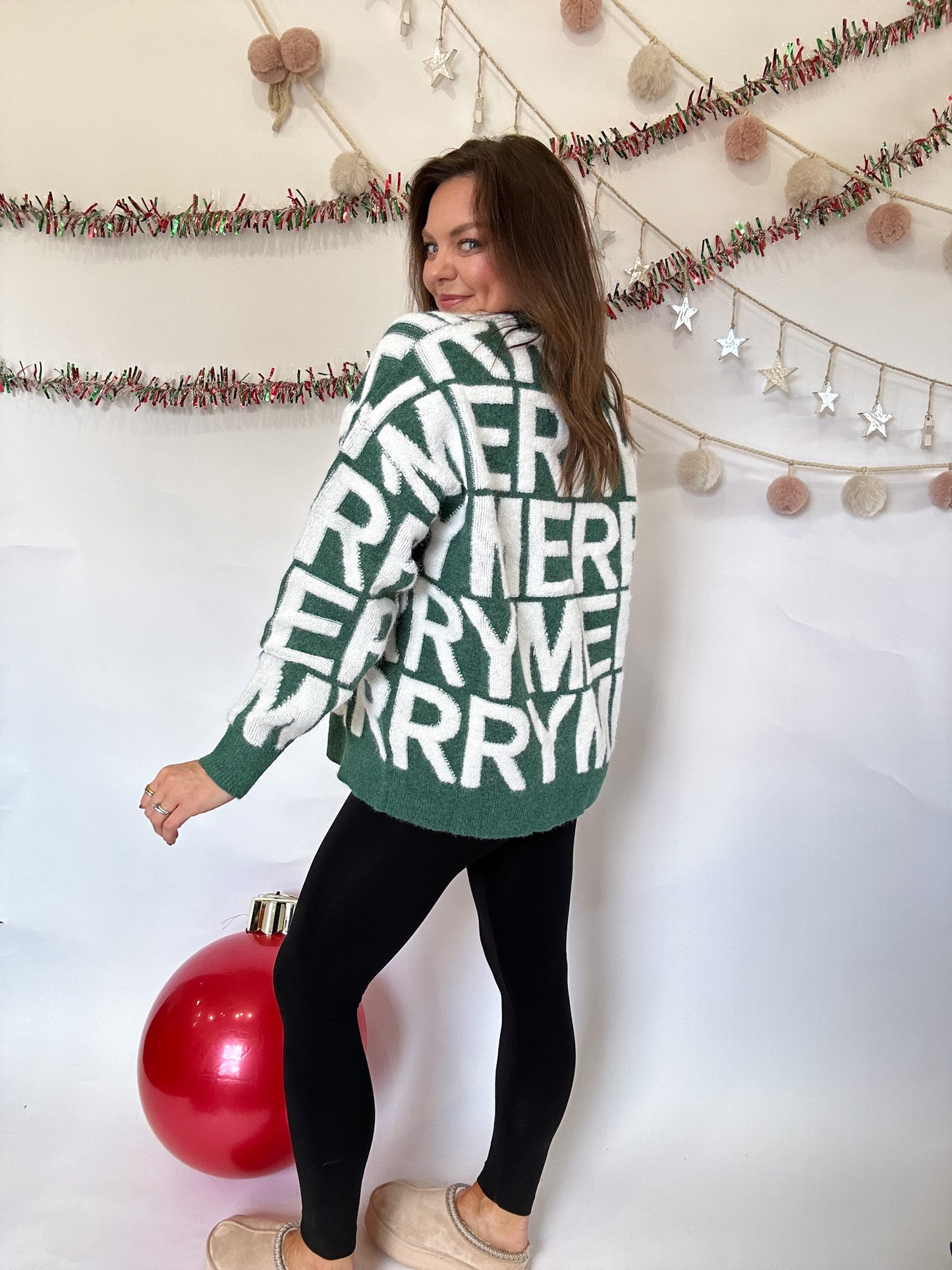 MERRY MERRY SWEATER - GREEN