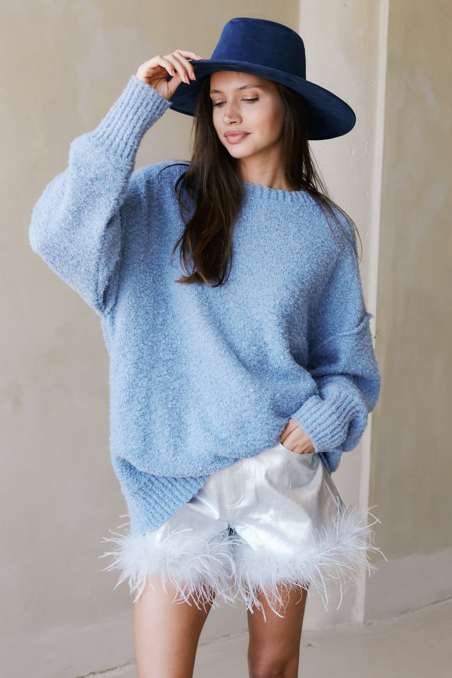 COZY SWEATER - LIGHT BLUE