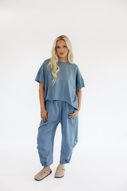 ALL IS WELL LOUNGE SET - WASHED BLUE