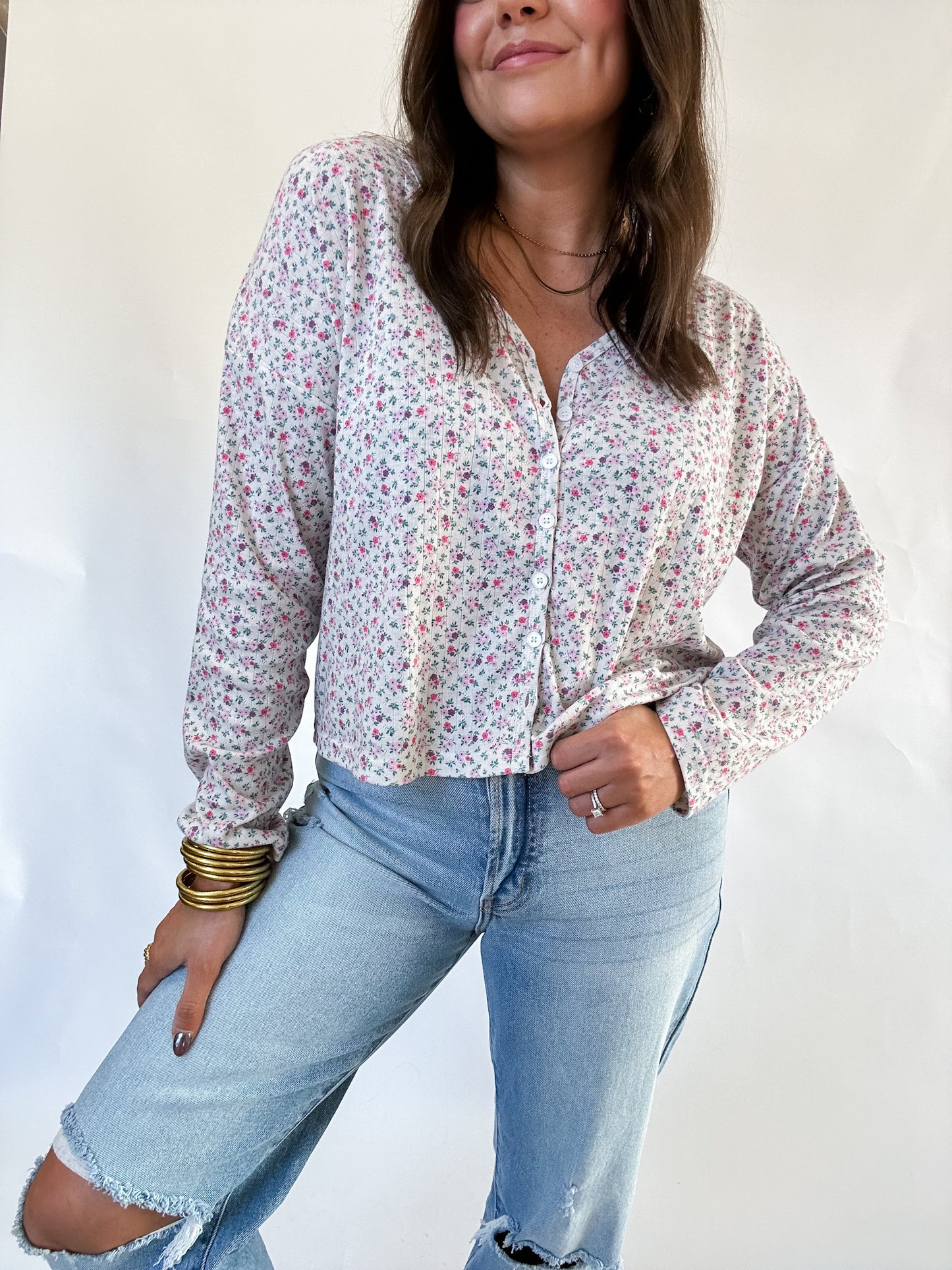 FLORAL COQUETTE TOP