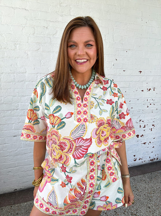 FIJI FLORALS TOP