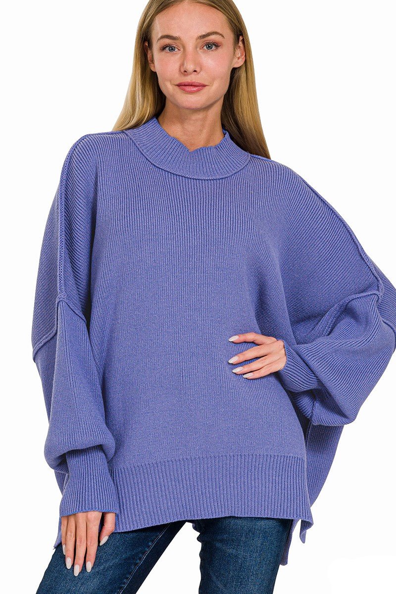 ALYX OVERSIZED SWEATER  - COBALT