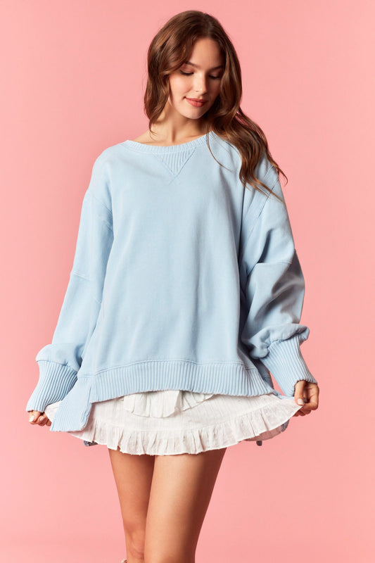 SUMMER NIGHTS PULLOVER - BLUE