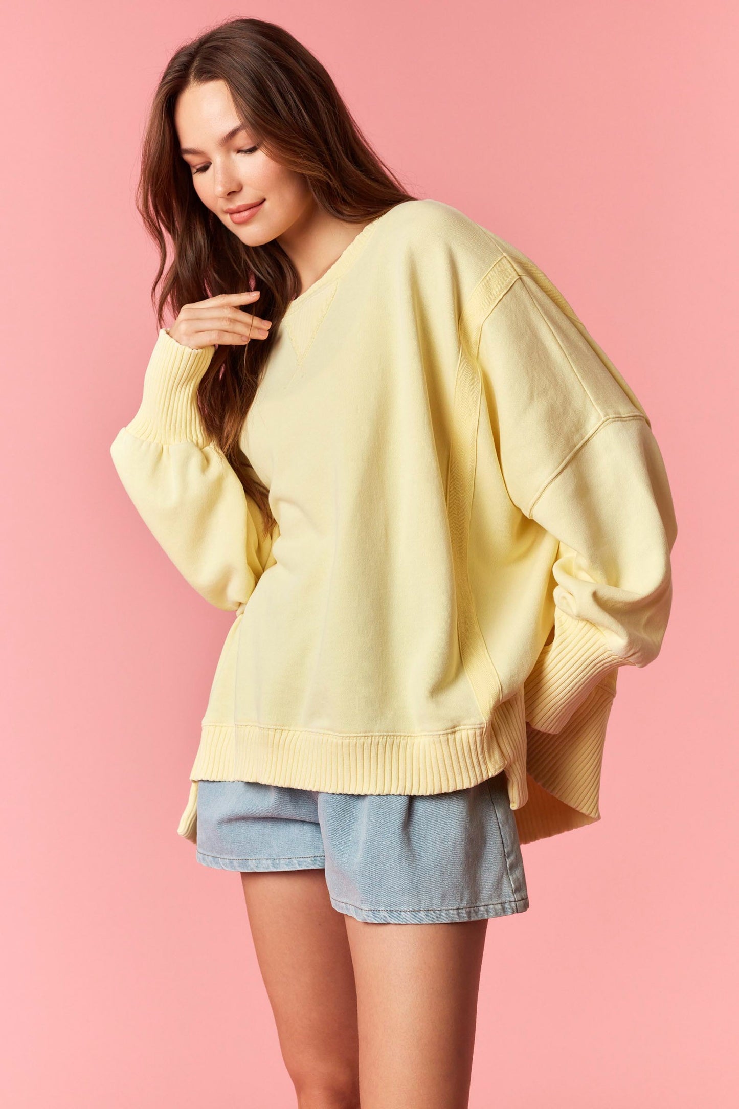 SUMMER NIGHTS PULLOVER - YELLOW