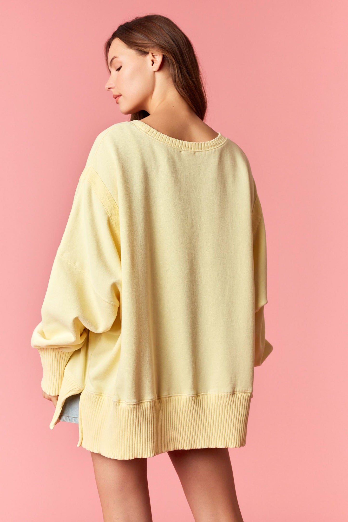 SUMMER NIGHTS PULLOVER - YELLOW
