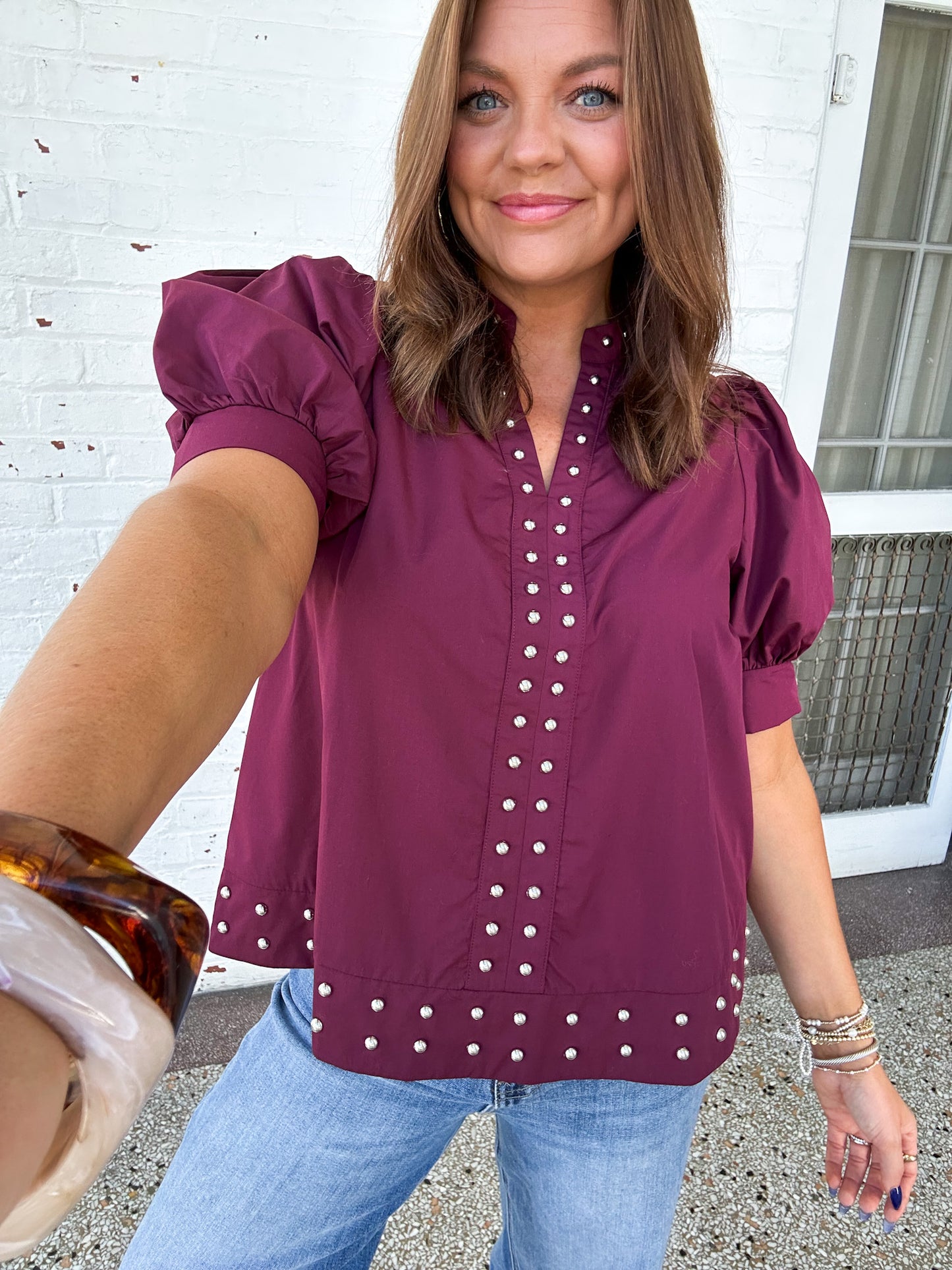 SO STUDDED TOP