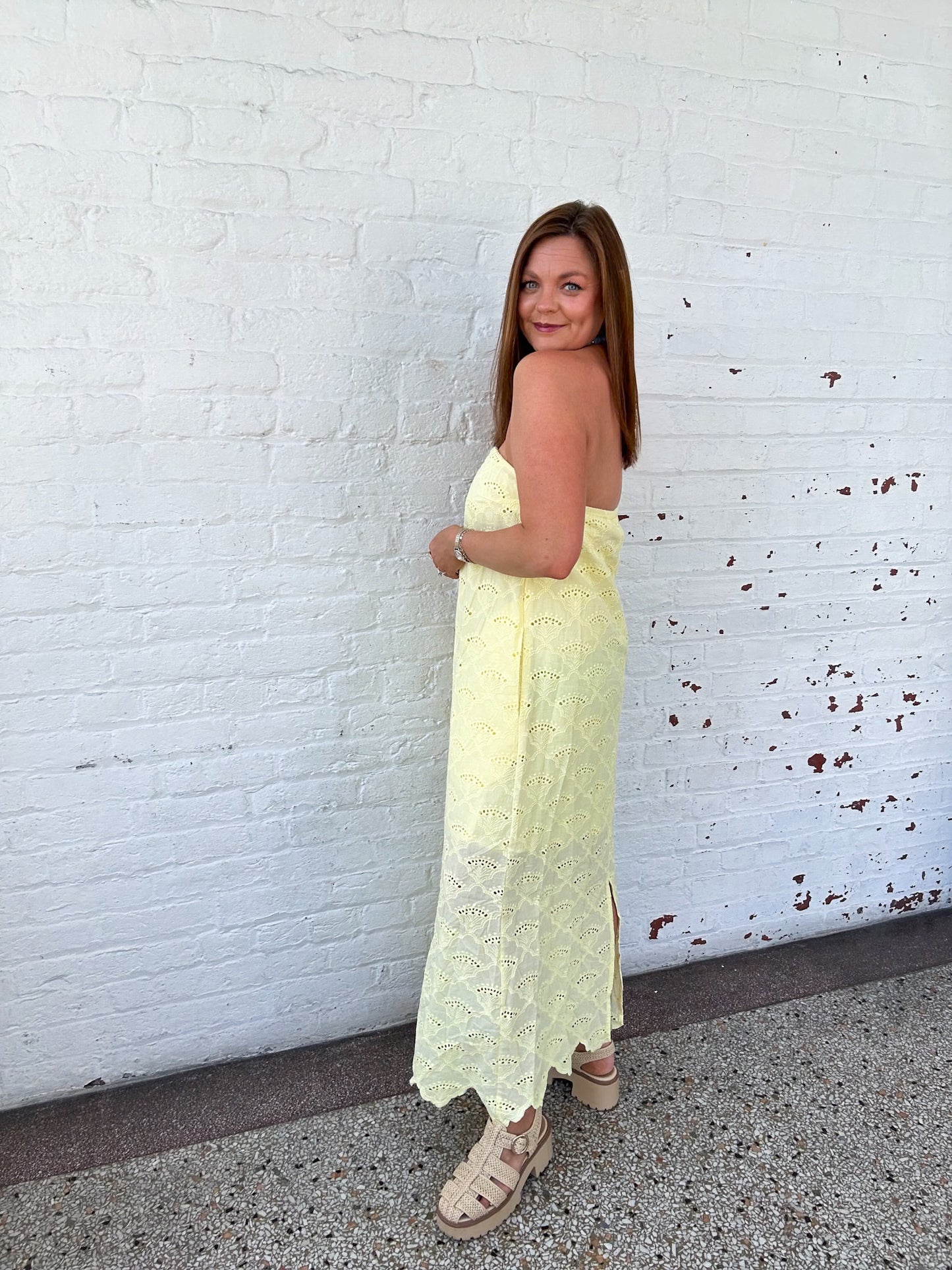 LEMON DROP MIDI DRESS