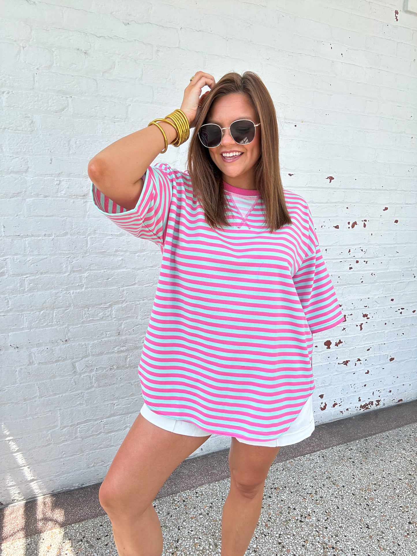 PIER WALKS STRIPED TEE