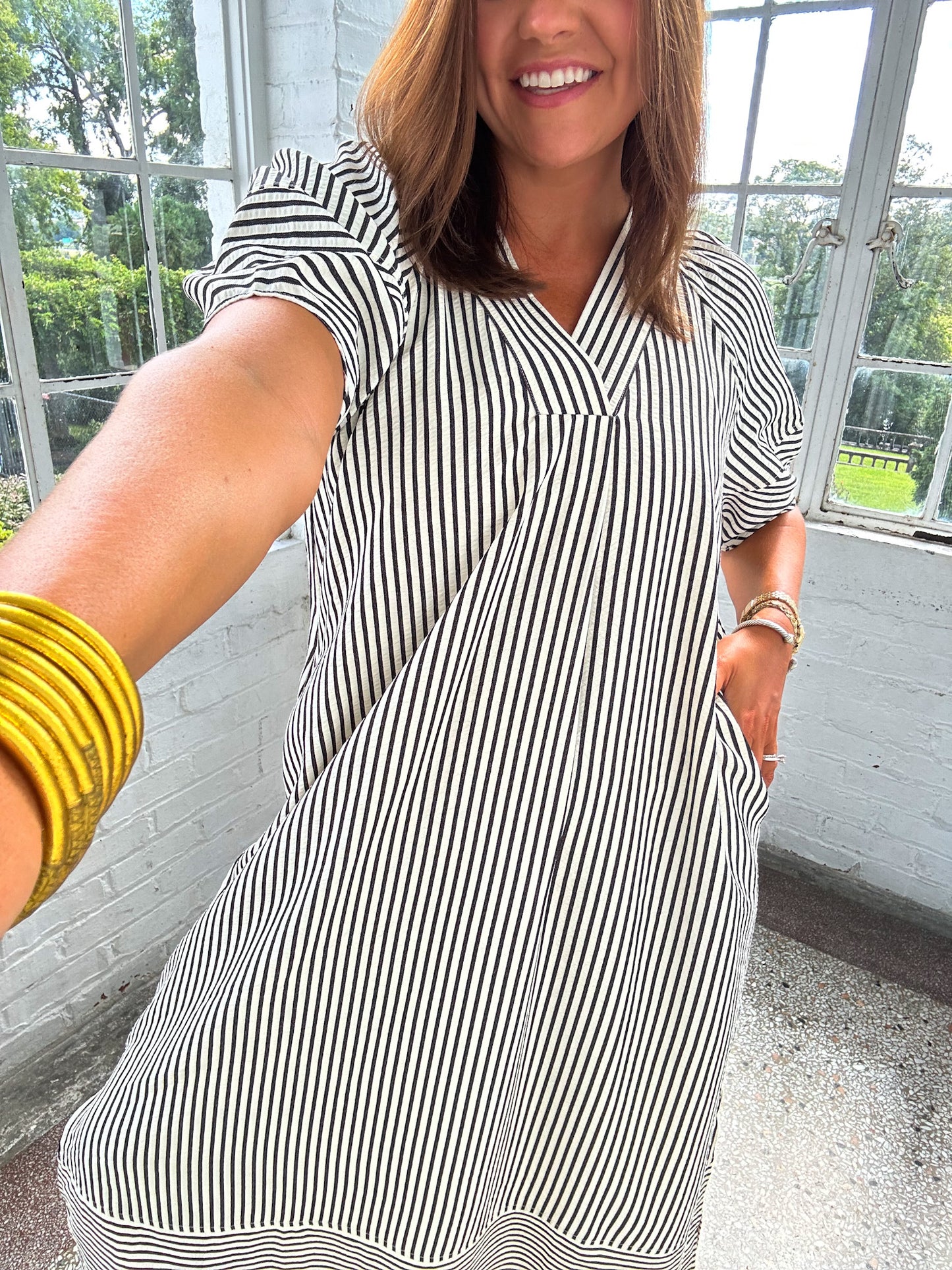 FALLING IN LINE MAXI DRESS