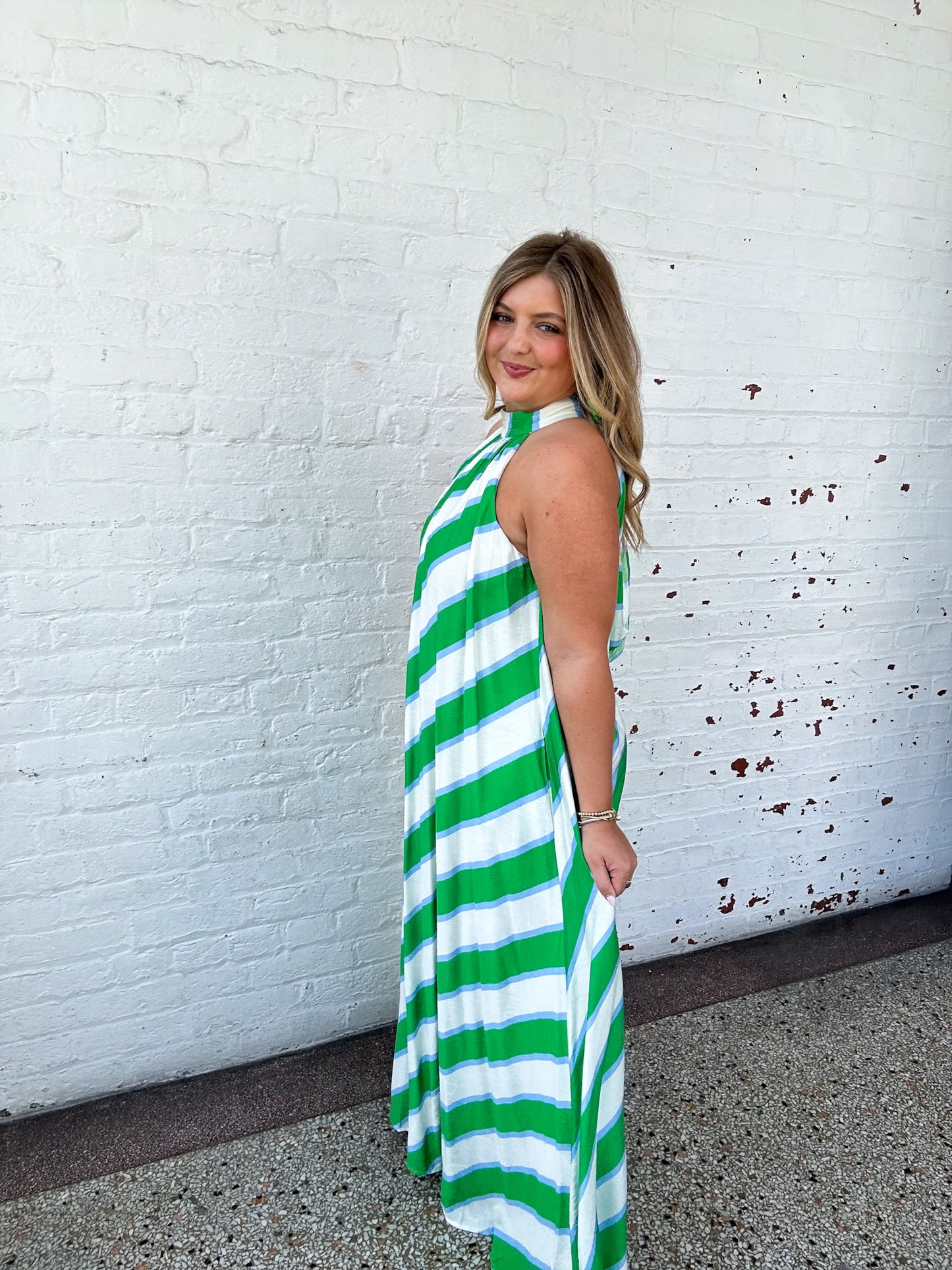 STRIPE INTO SUMMER MAXI DRESS