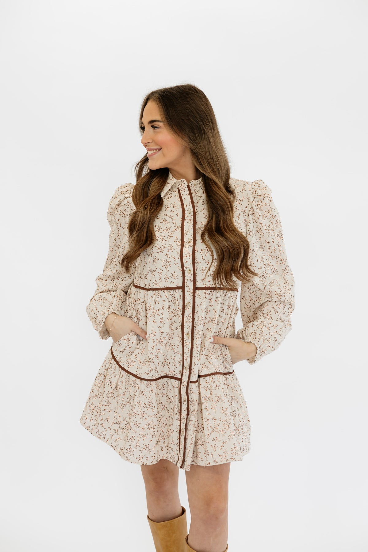 SPICED LATTE MINI DRESS
