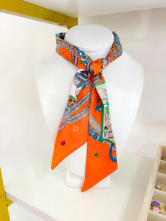 TWILLY SCARF - ORANGE