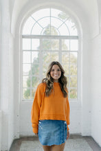 Load image into Gallery viewer, STREET STYLE CROPPED SWEATER, ORANGE
