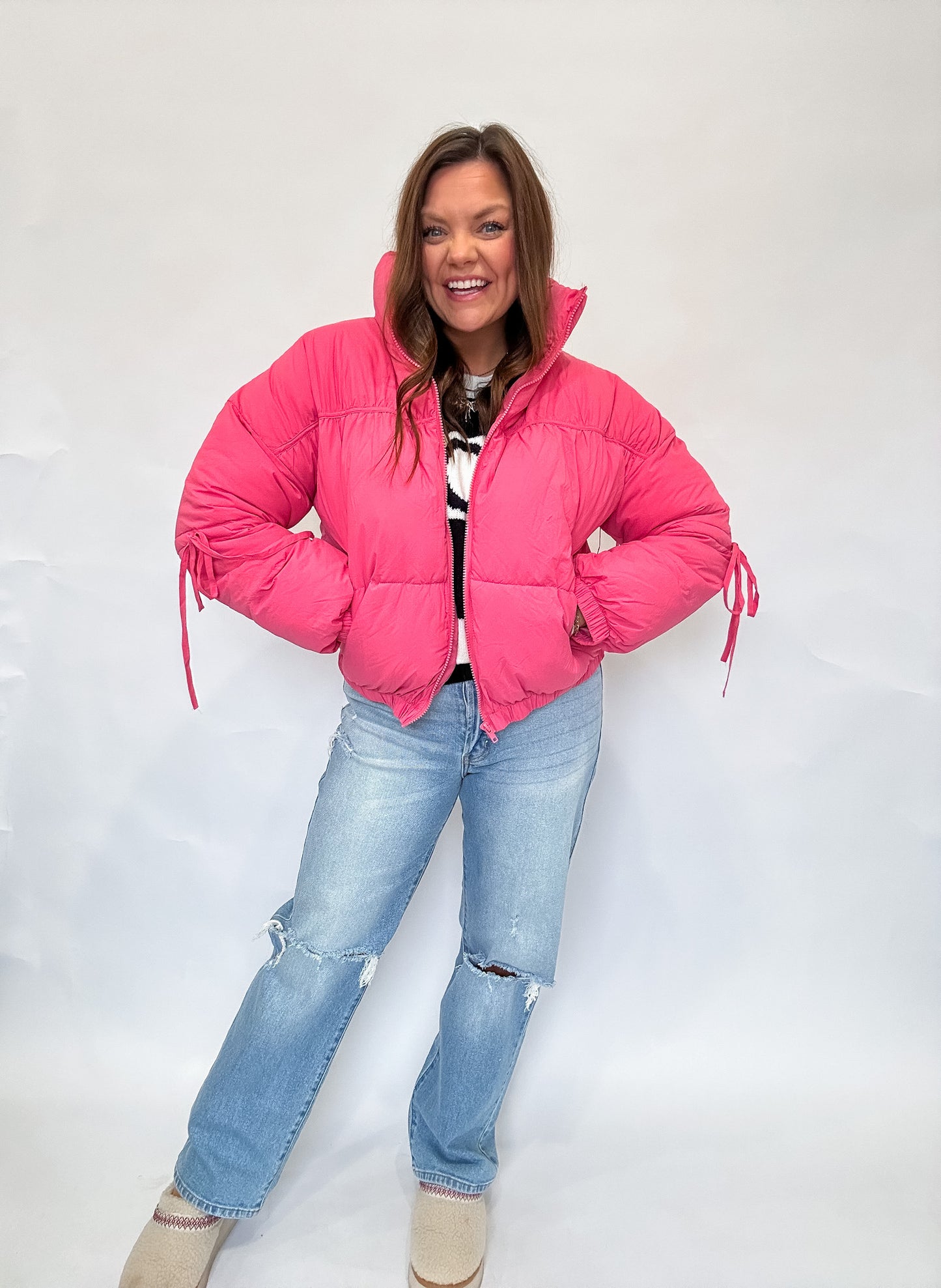 PINK PUFFER JACKET