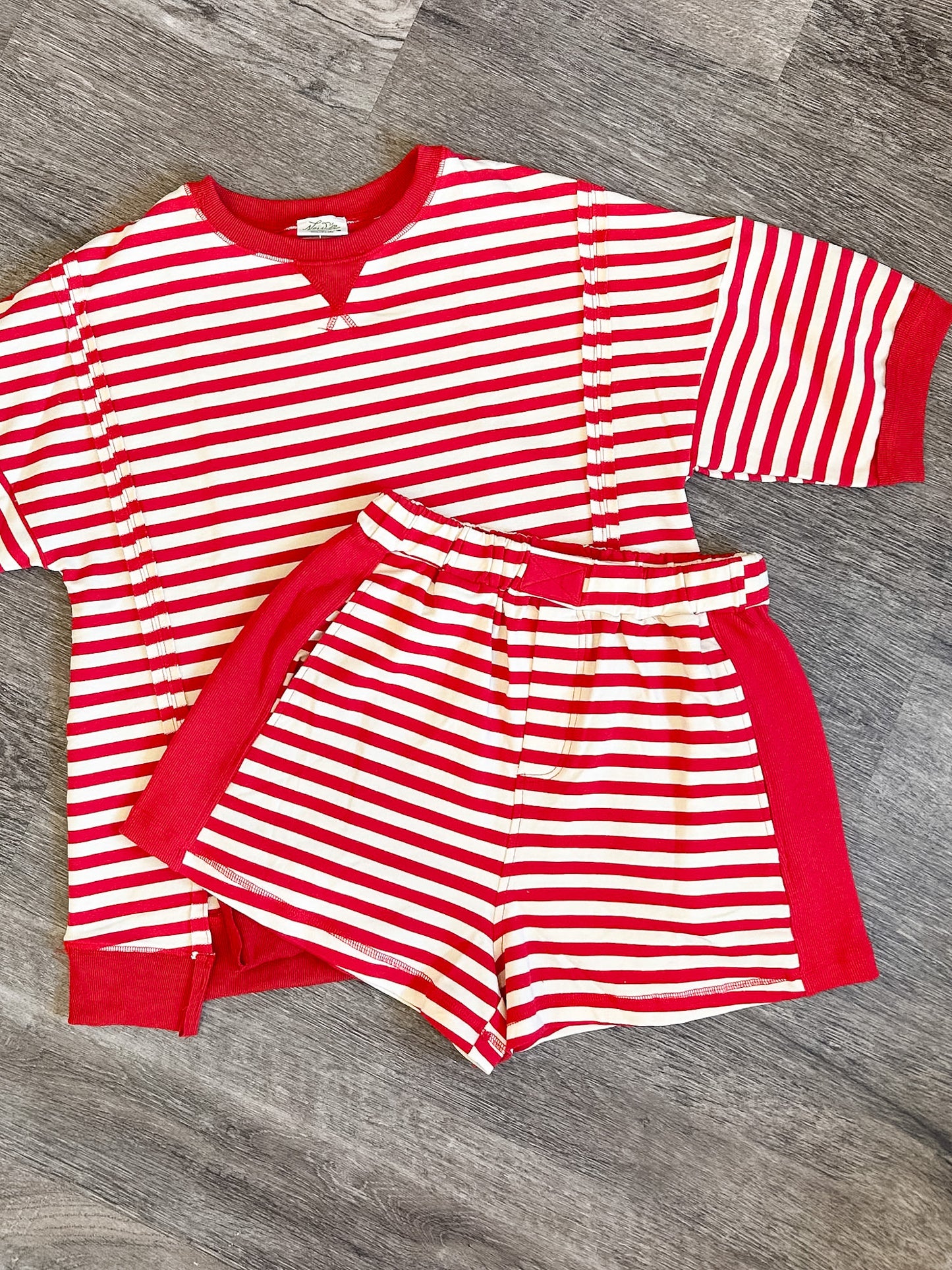 FIRECREACKER STRIPED SHORTS