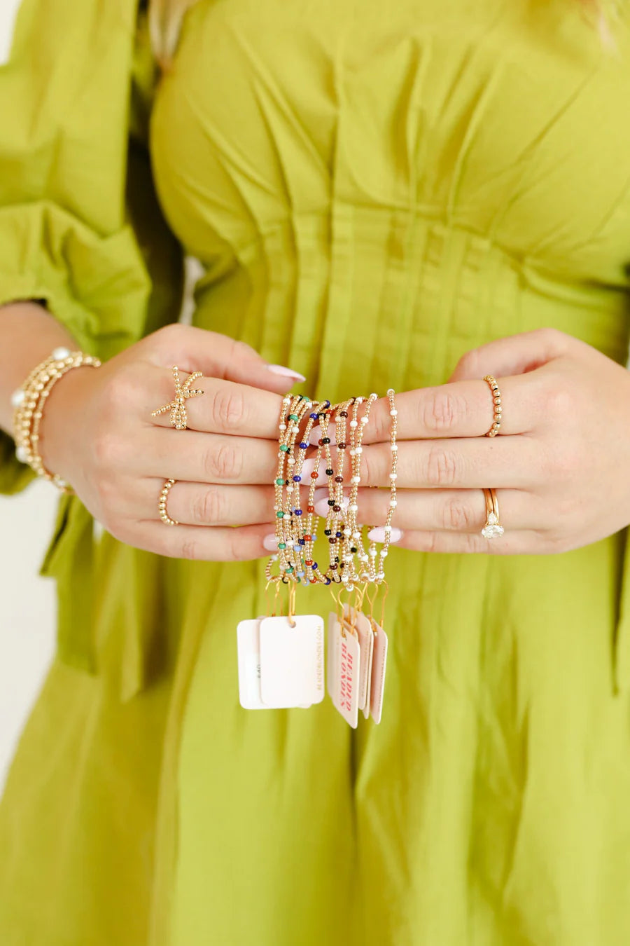 Periwinkle Dainty Poppi Bracelet in Gold