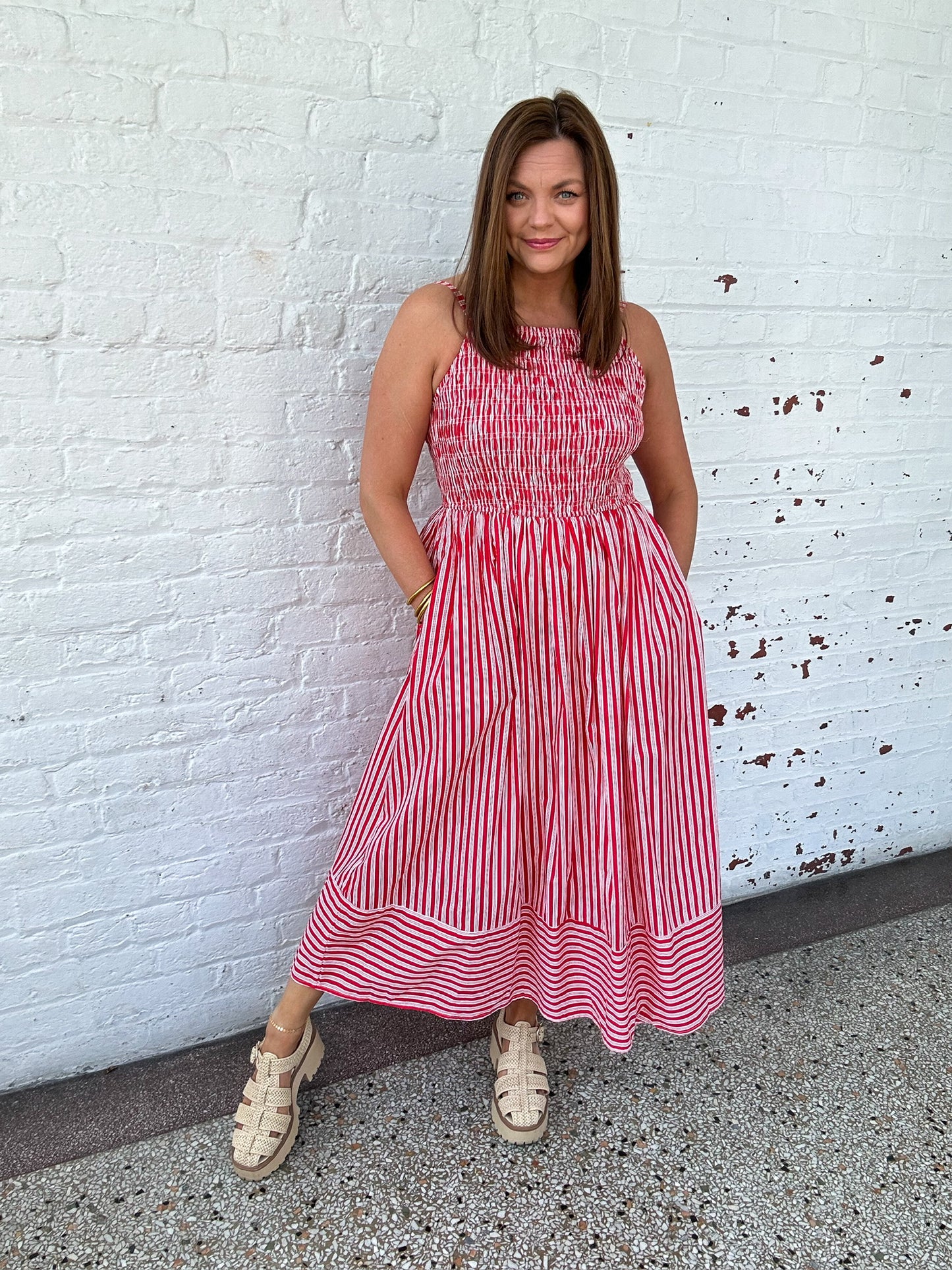 AMALFI STRIPES MAXI DRESS