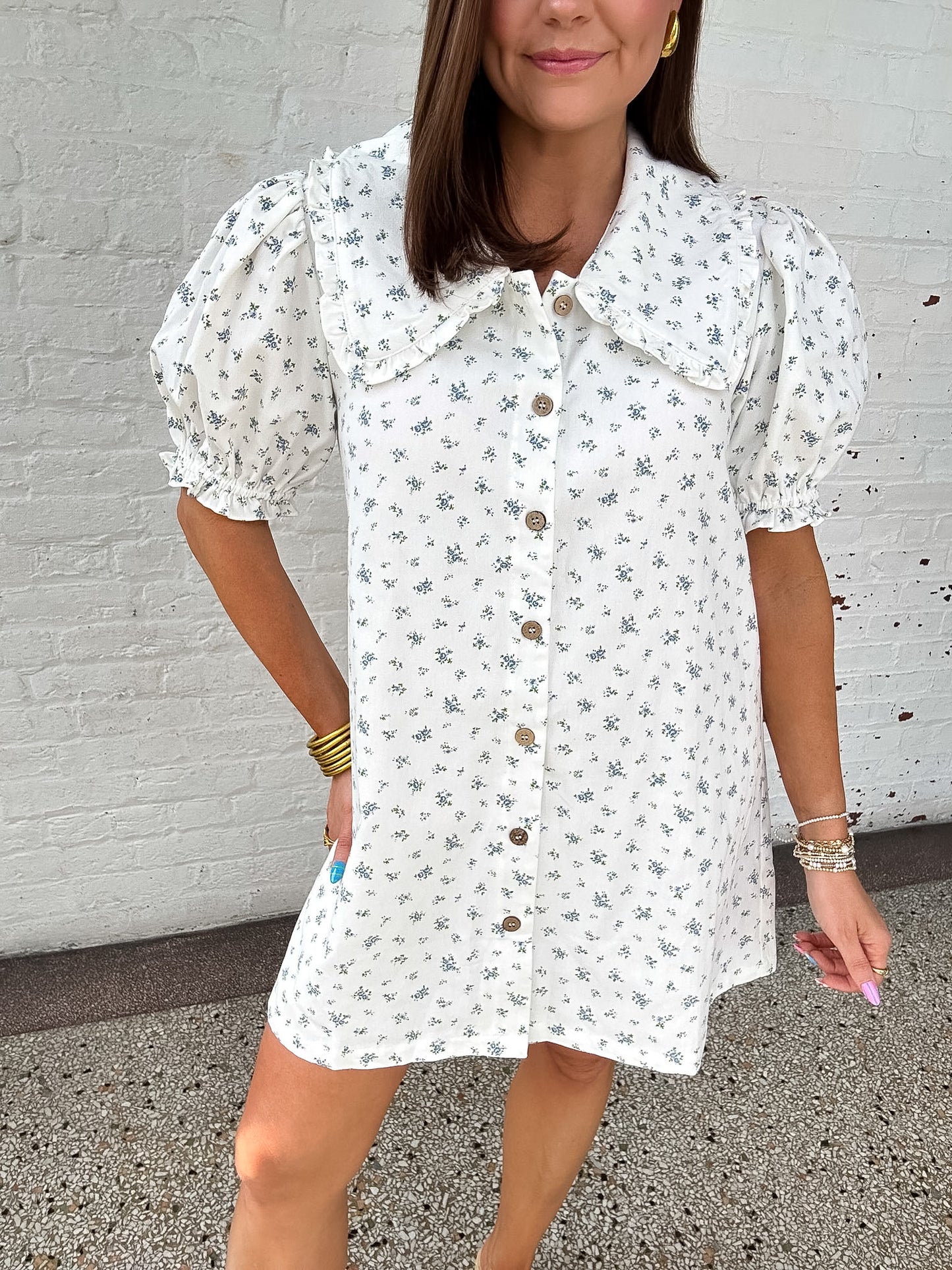 JUST IMAGINE FLORAL MINI DRESS