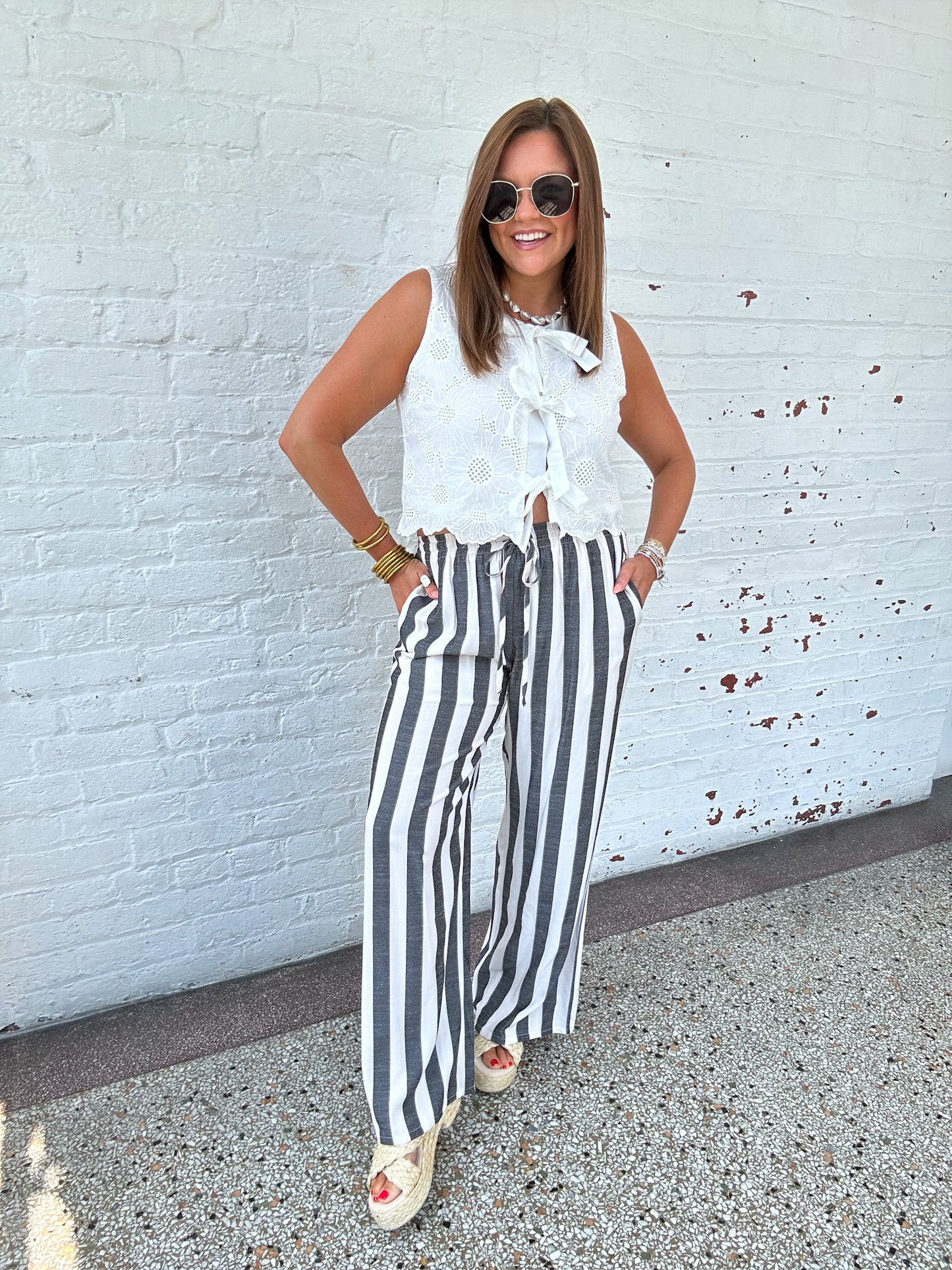 SETTING SAIL STRIPED PANTS