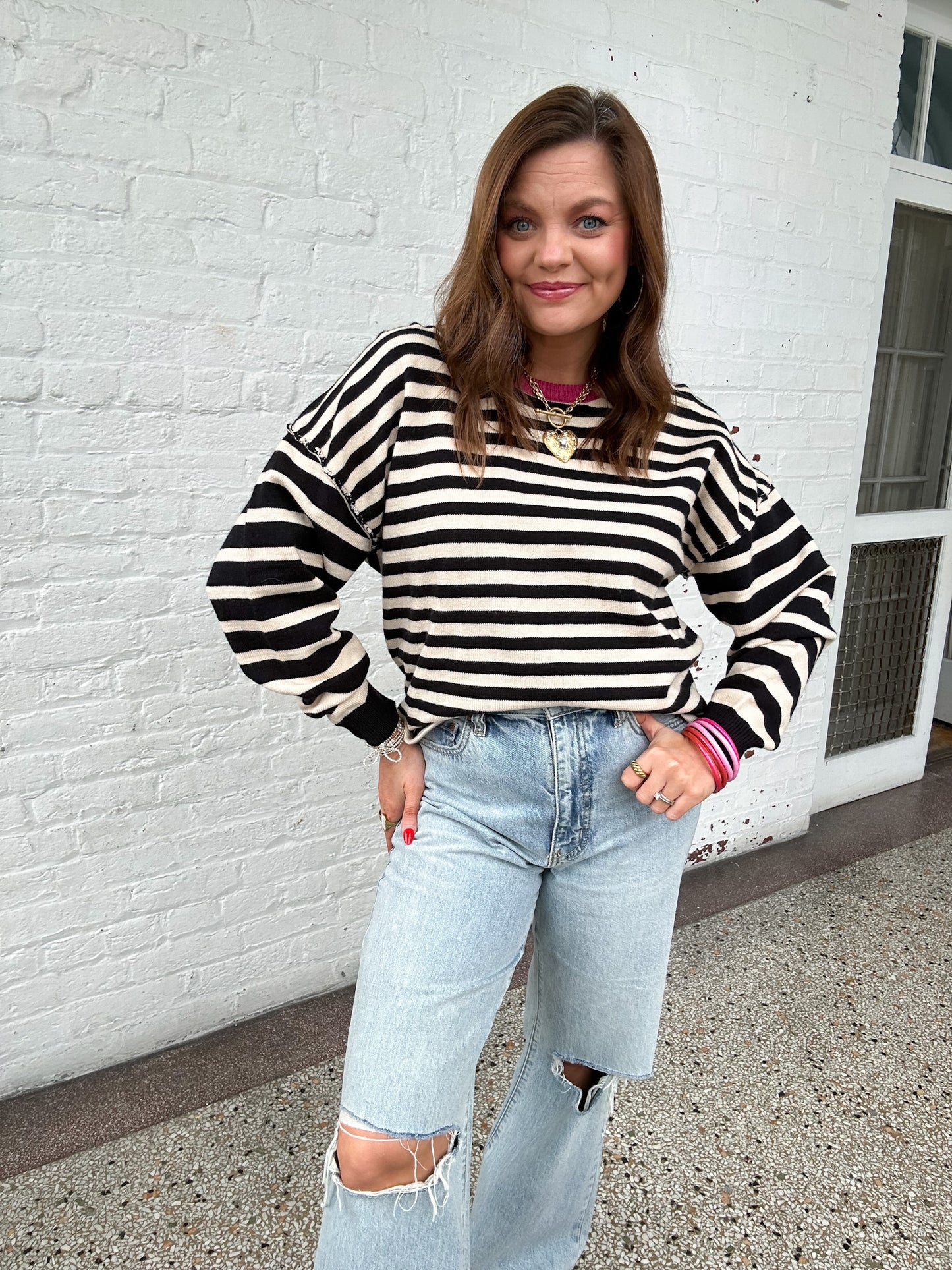 BASIC STRIPES SWEATER