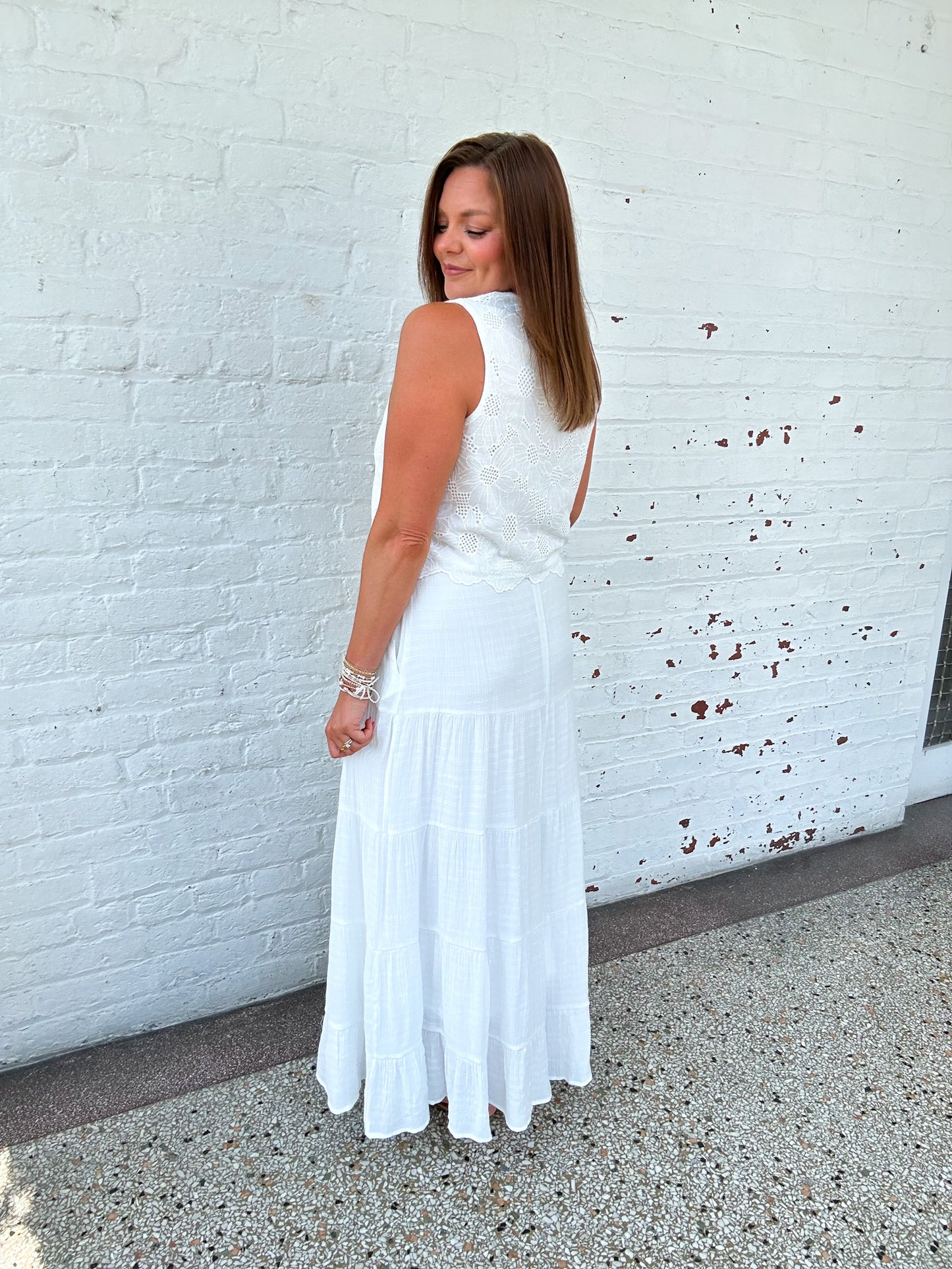 NANTUCKET WHITE MAXI SKIRT