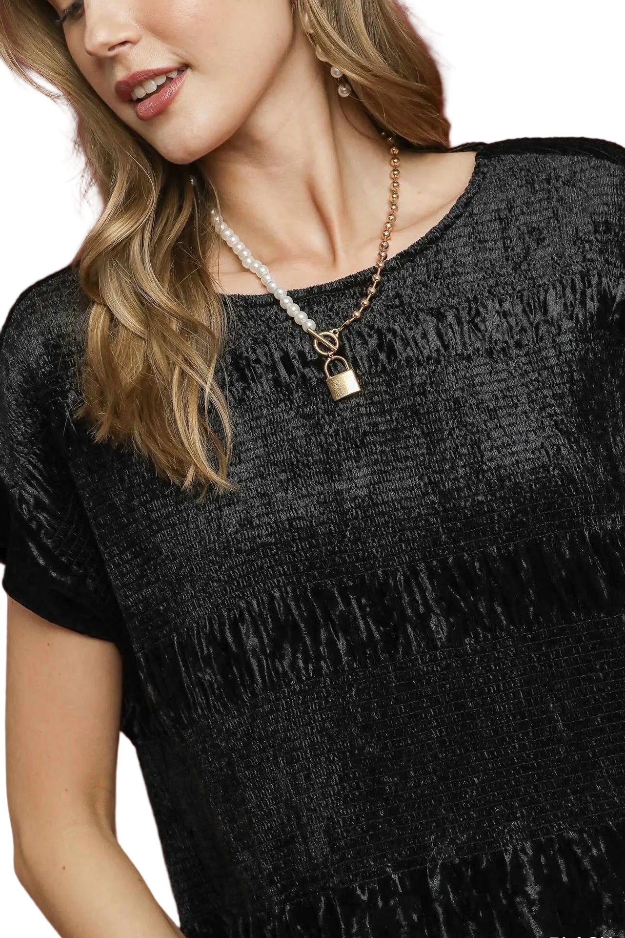 VERY VELVET TOP - BLACK