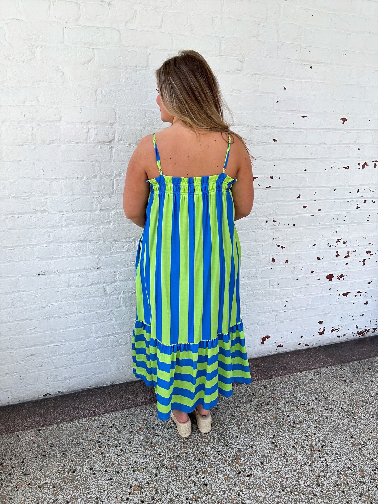 OCEAN SPRITZ MIDI DRESS