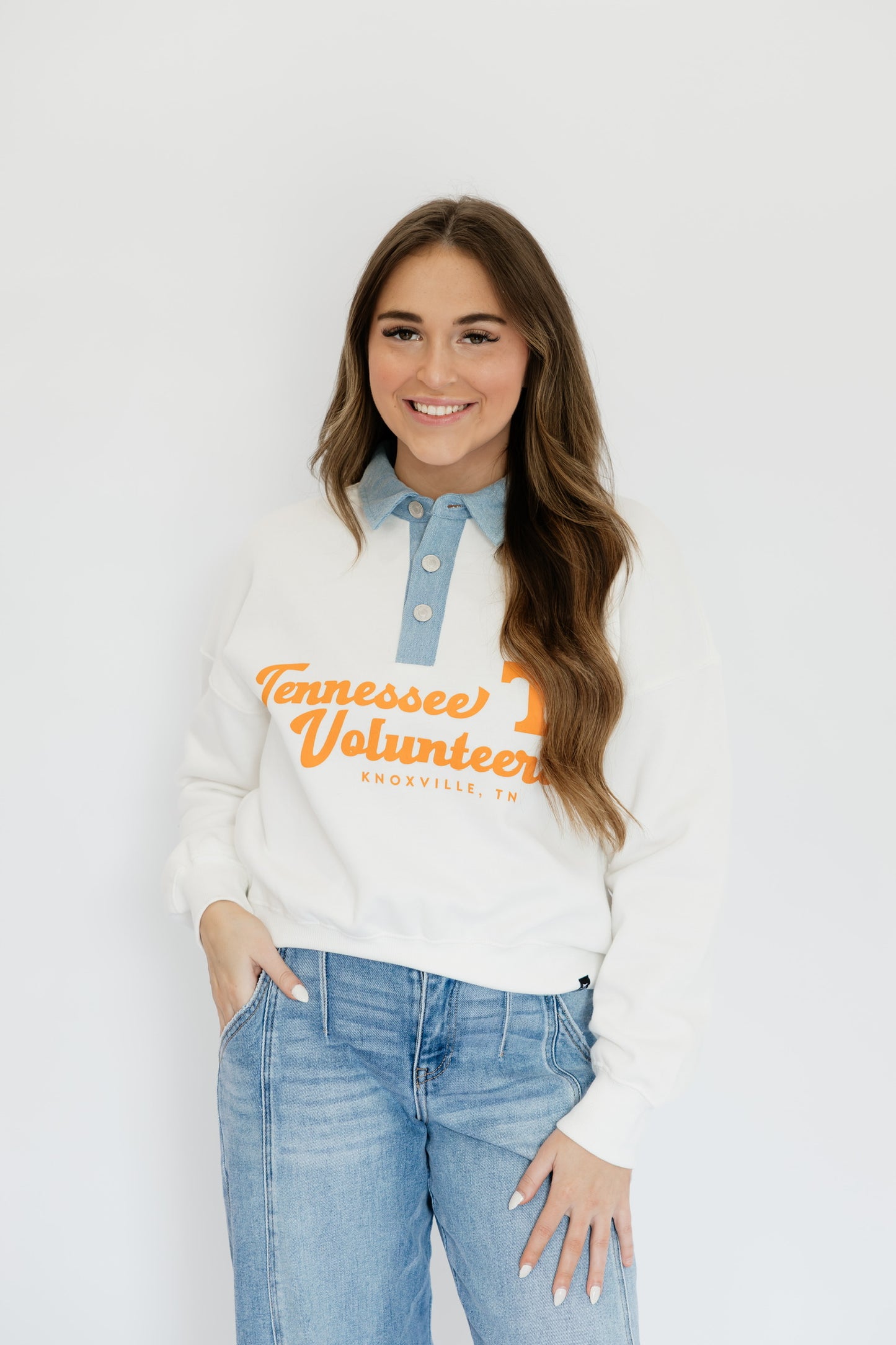 TENNESSEE SCRIPT DENIM CREWNECK
