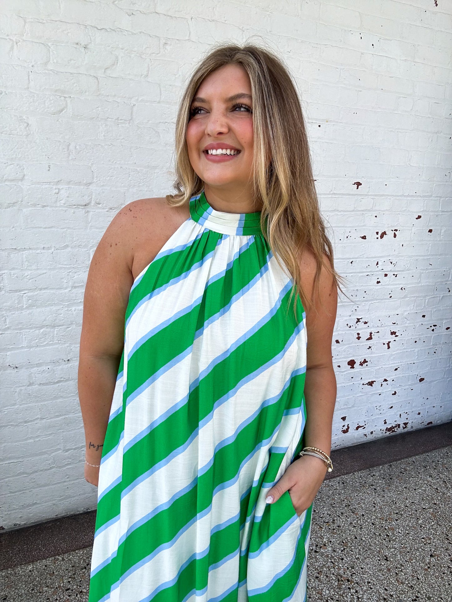 STRIPE INTO SUMMER MAXI DRESS