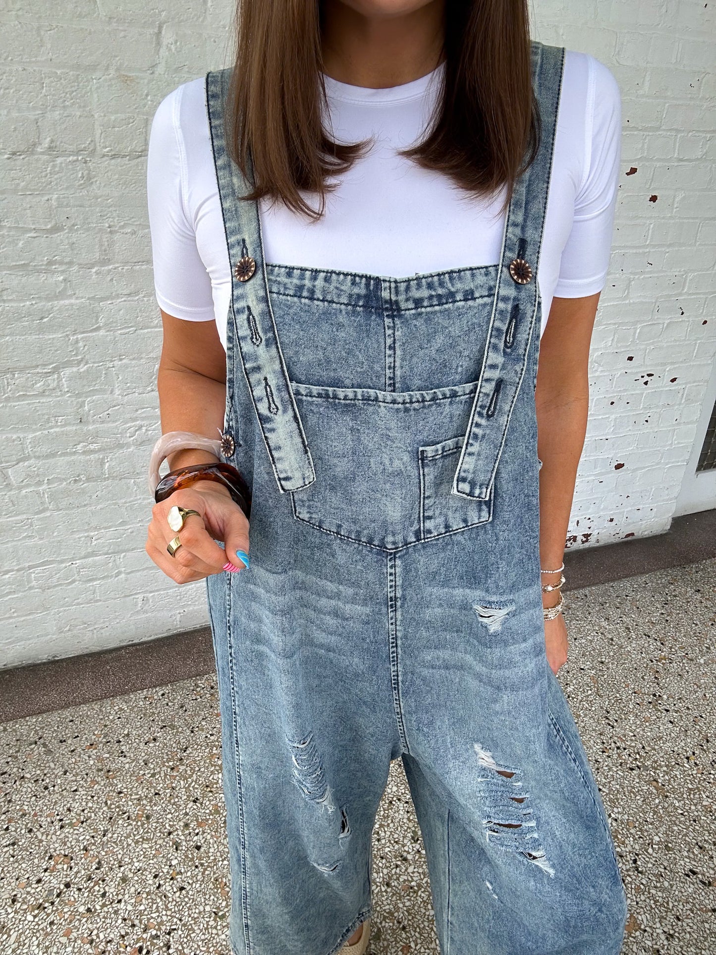 VINTAGE DENIM OVERALLS
