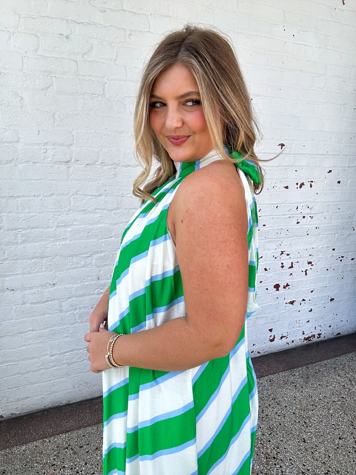 STRIPE INTO SUMMER MAXI DRESS