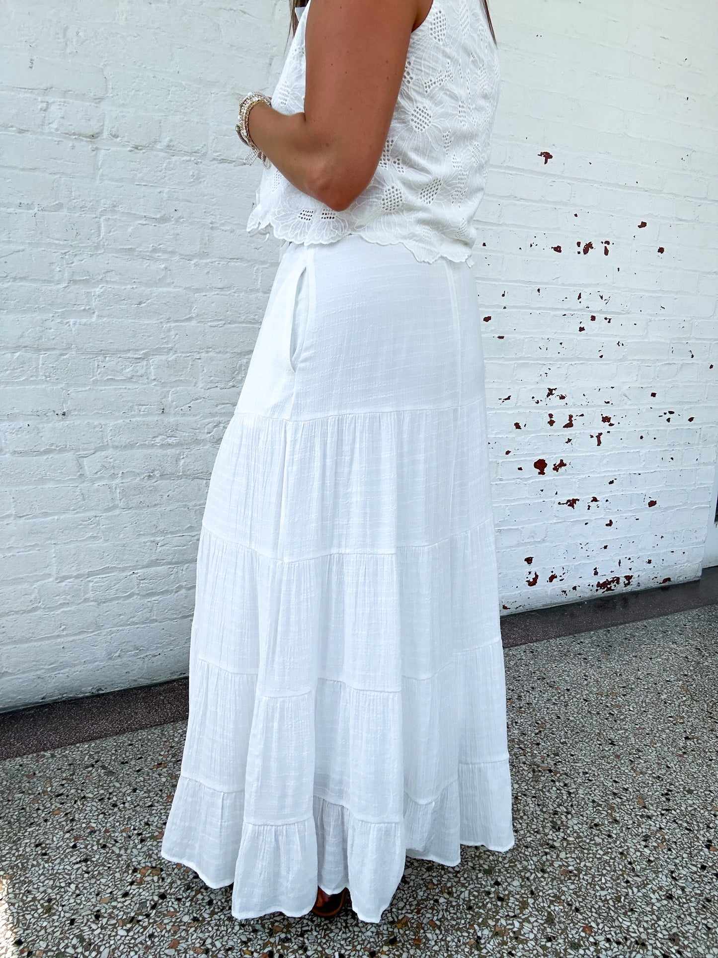 NANTUCKET WHITE MAXI SKIRT