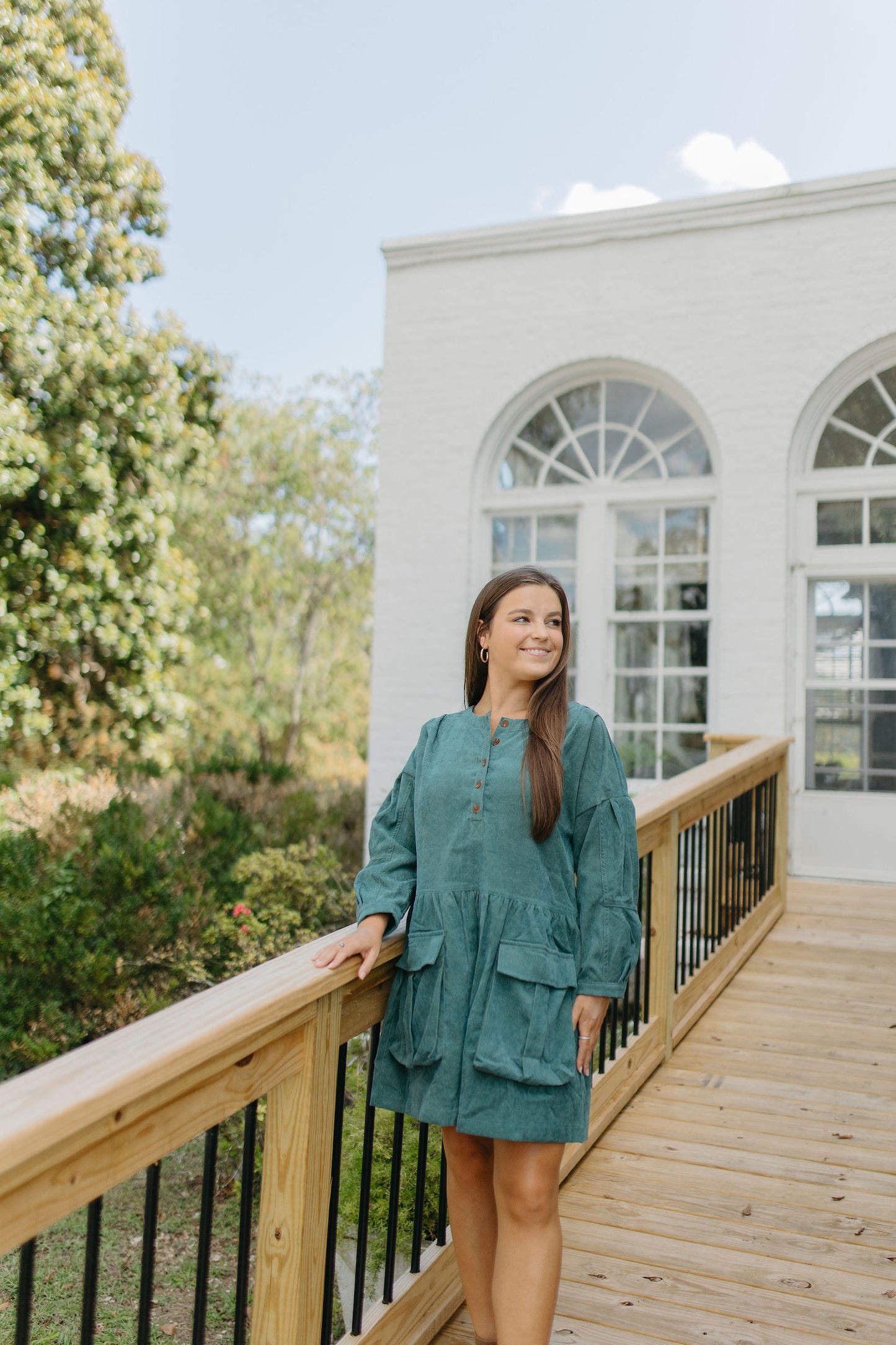 COZY IN CORDUROY DRESS - SIZE MEDIUM