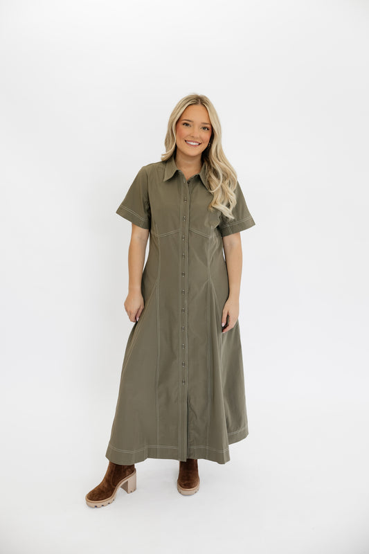 OLIVE BRANCH MIDI DRESS