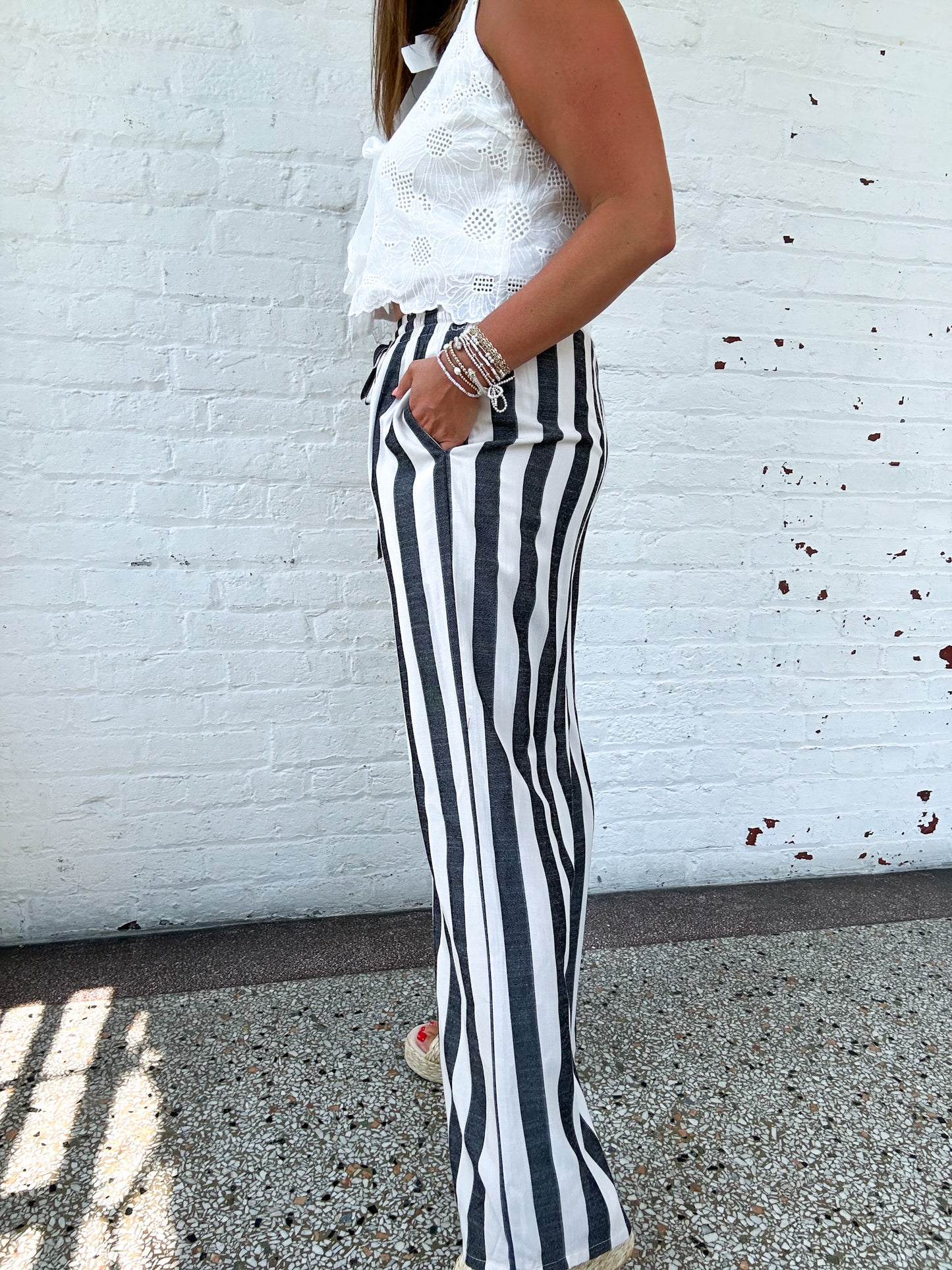 SETTING SAIL STRIPED PANTS