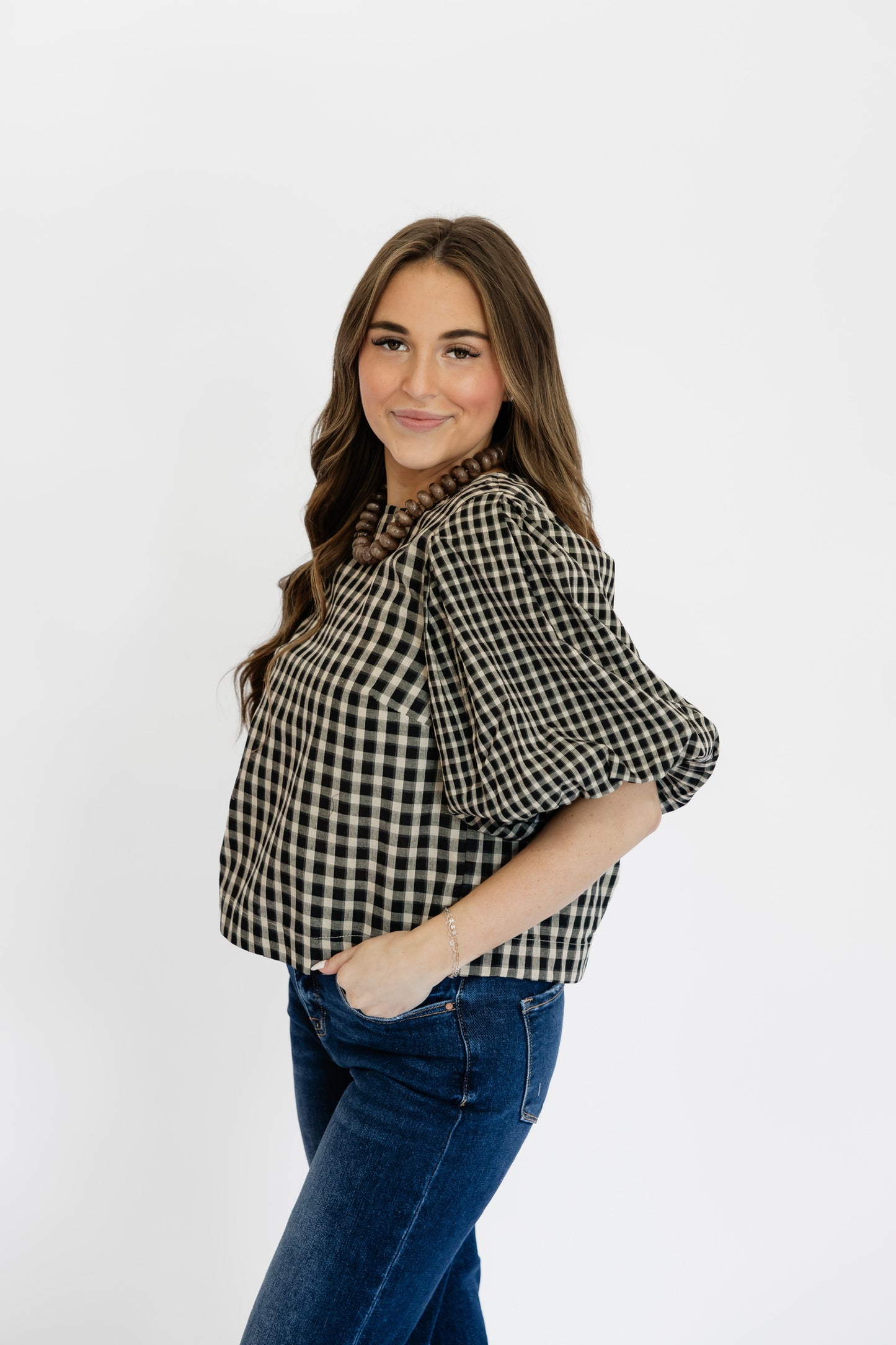 HEIRLOOM GINGHAM TOP