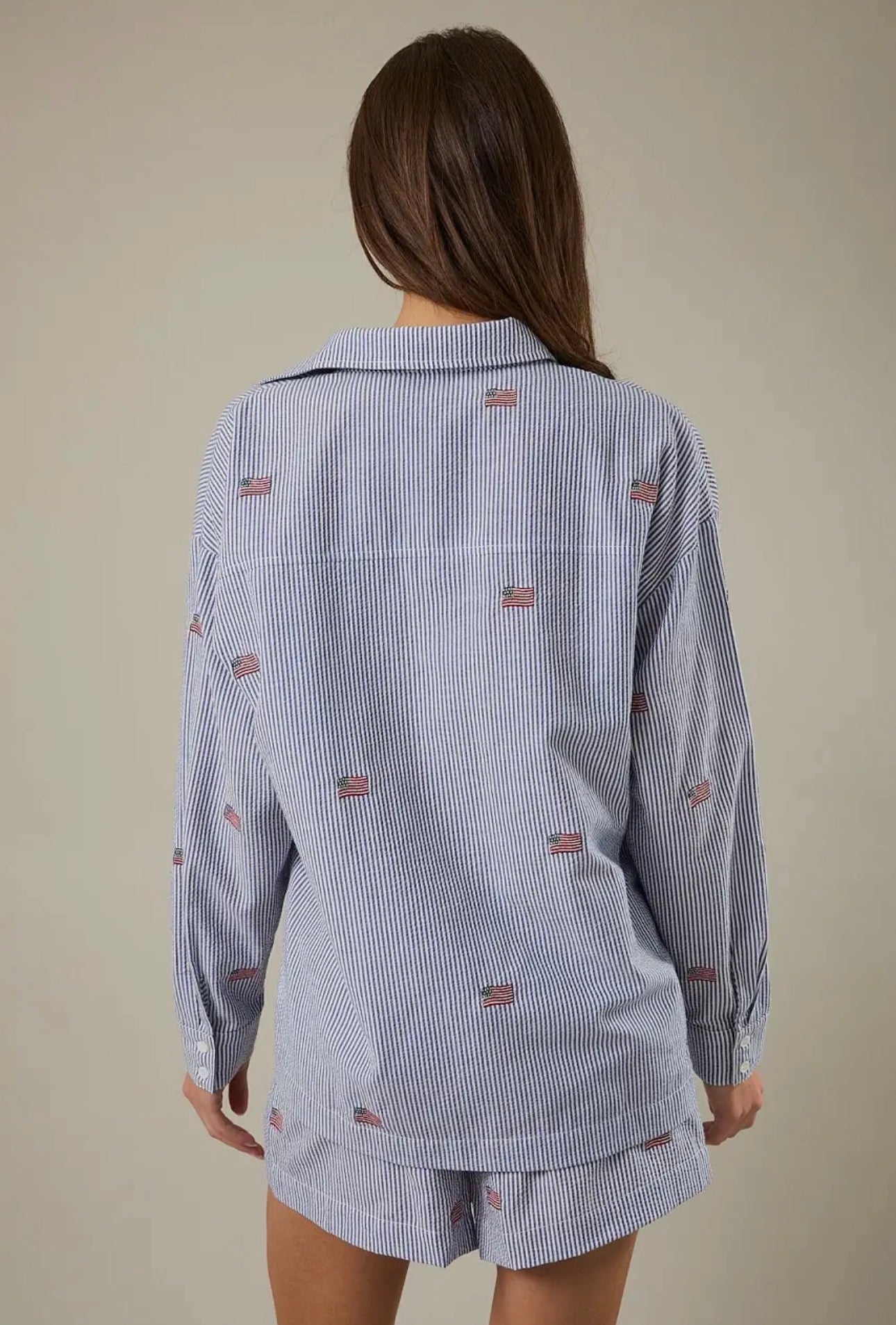 CELEBRATE BUTTON DOWN TOP
