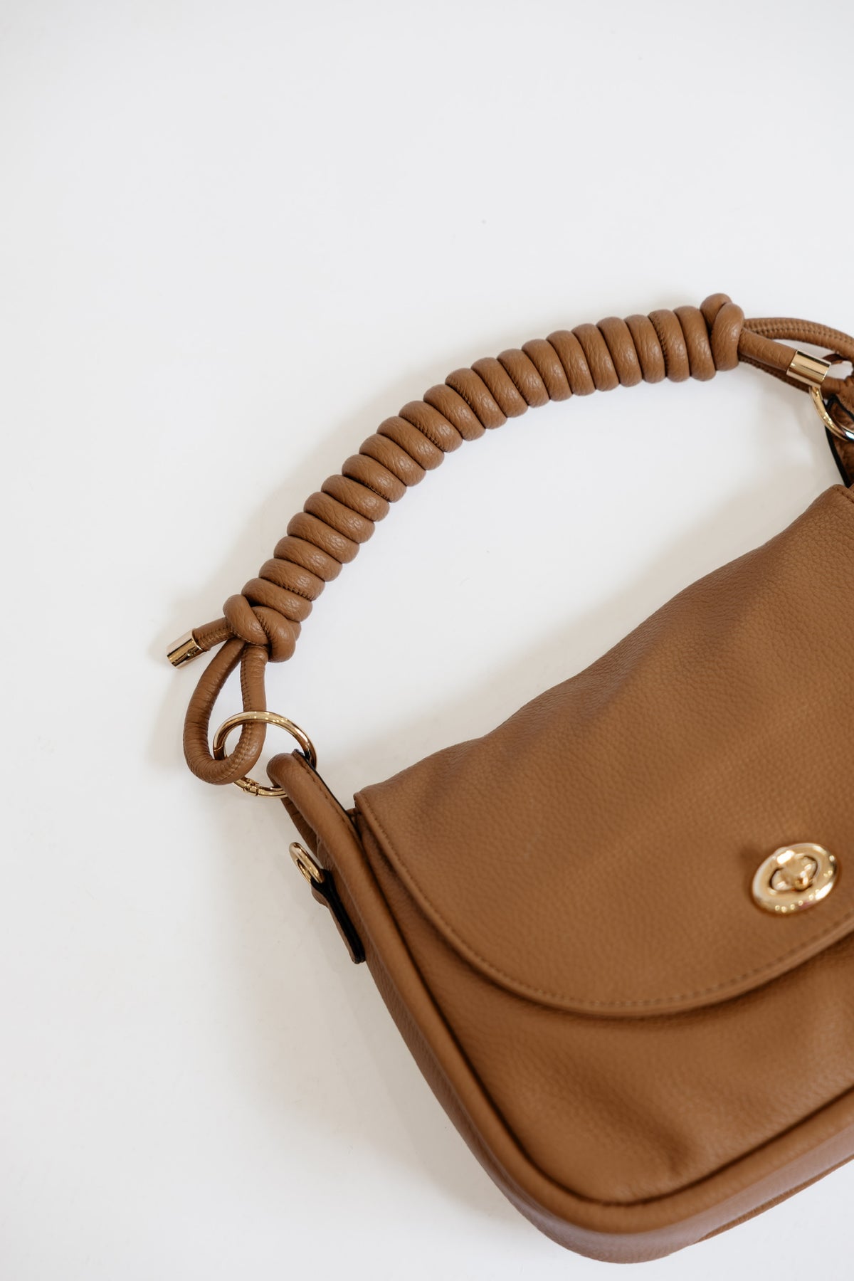 EFFIE MESSENGER SATCHEL BAG - MOCHA