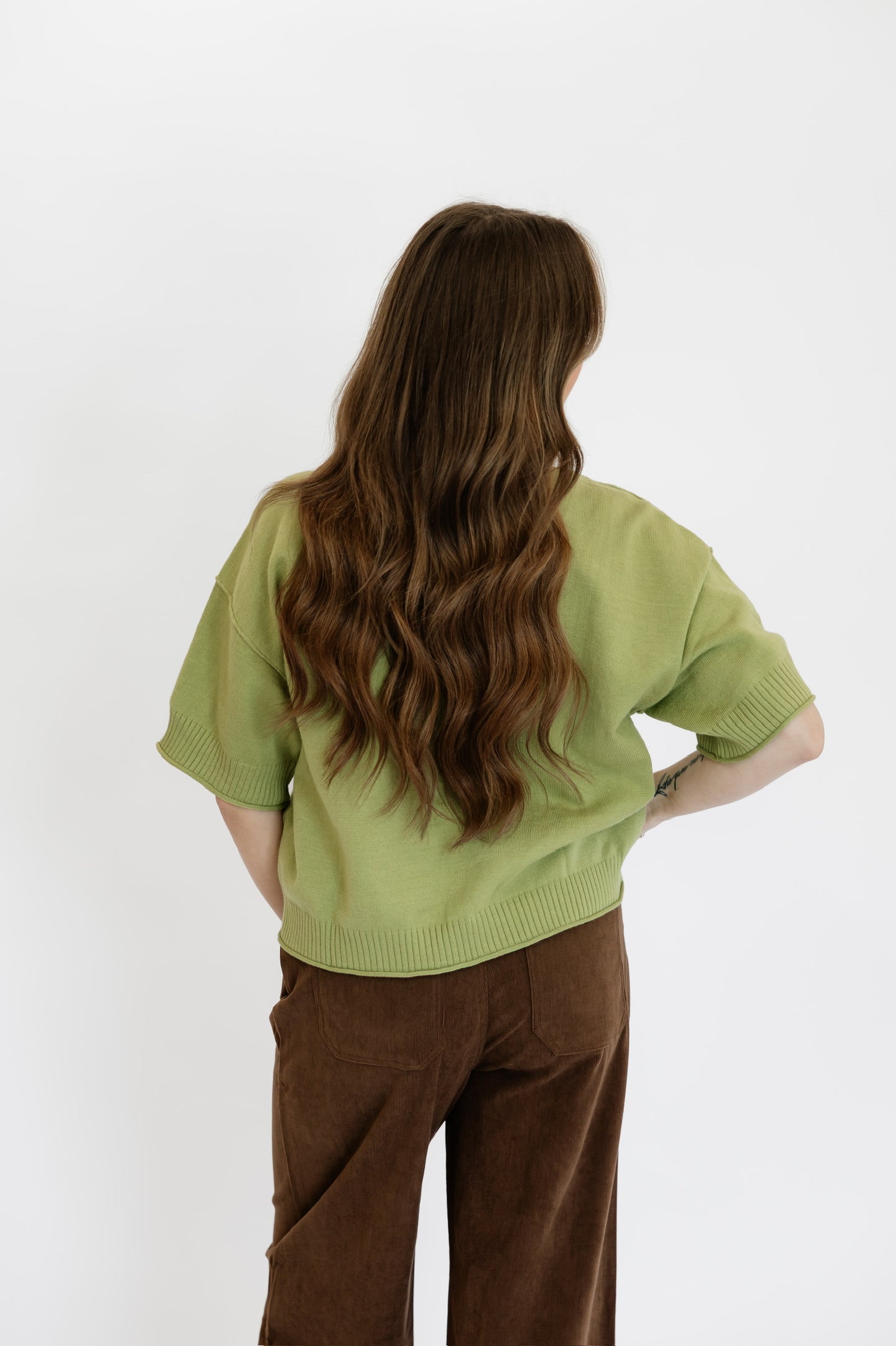 HAPPY DAYS SWEATER TOP - GREEN