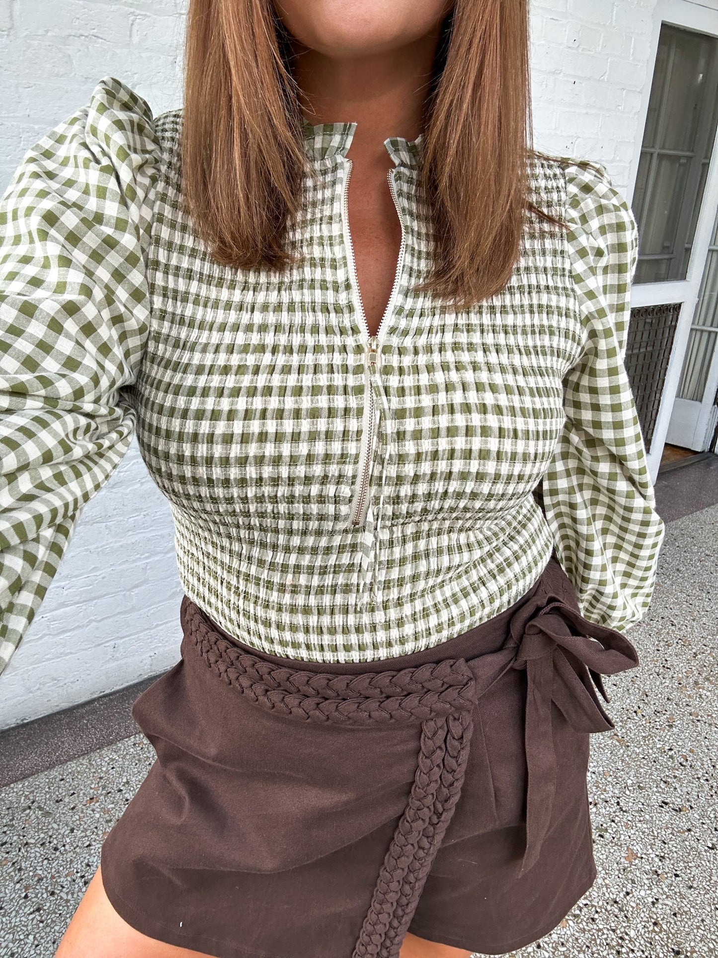 GINGHAM GROVE TOP