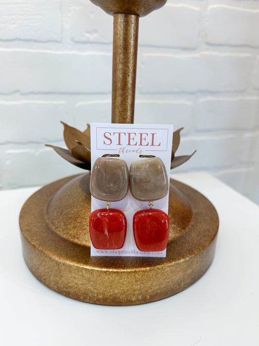 COLOR BLOCK EARRINGS
