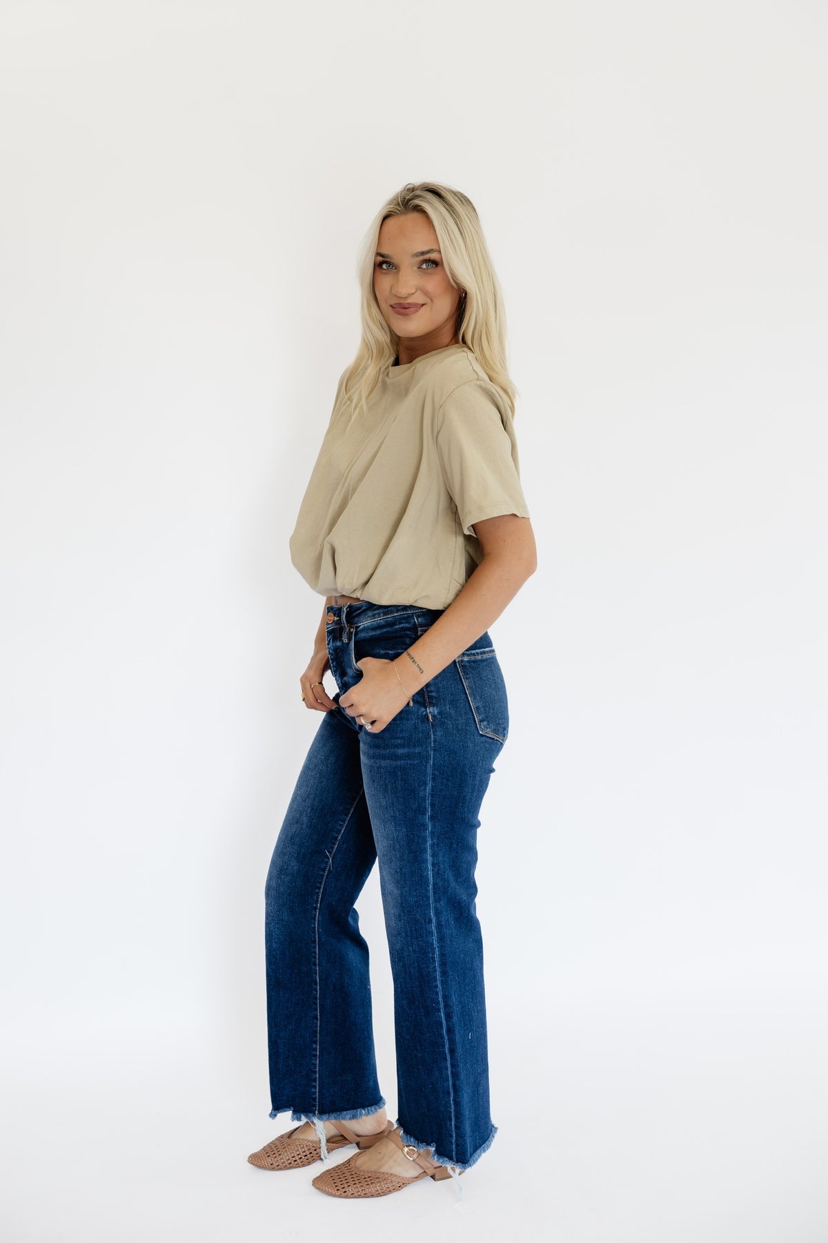 BASIC BUBBLE TOP - TAUPE