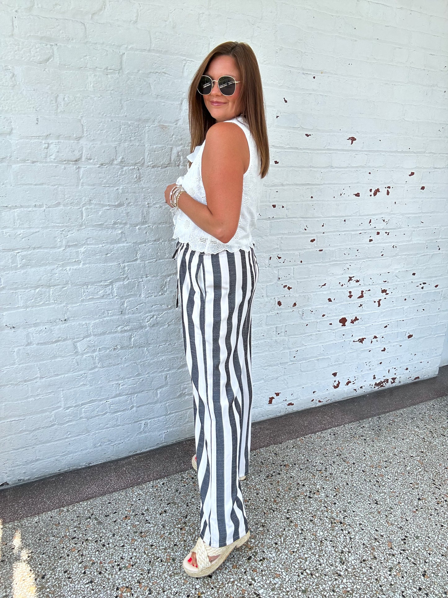 SETTING SAIL STRIPED PANTS