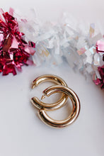 Load image into Gallery viewer, CHUNKY GOLD HOOPS
