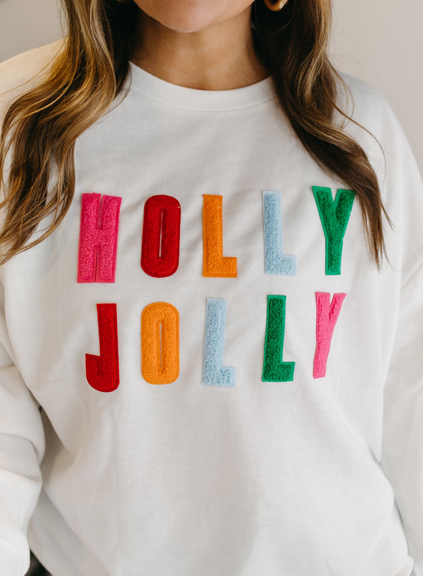 HOLLY JOLLY PATCH PULLOVER