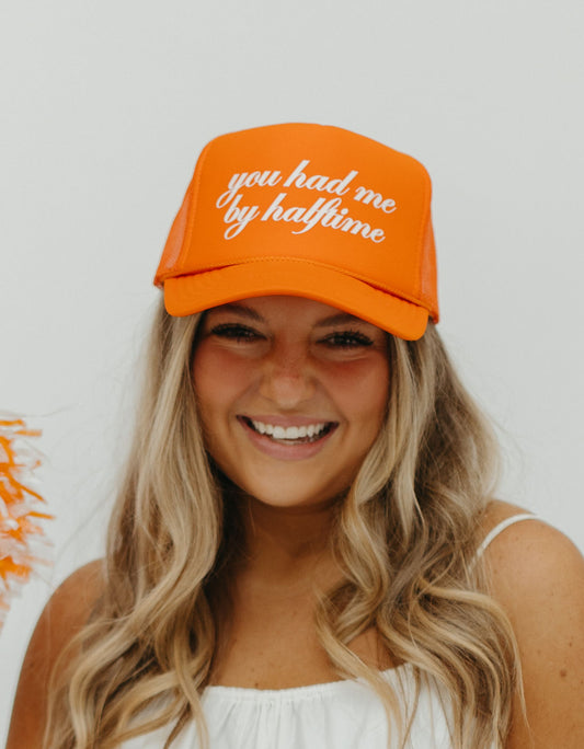 HAD ME BY HALFTIME TRUCKER HAT